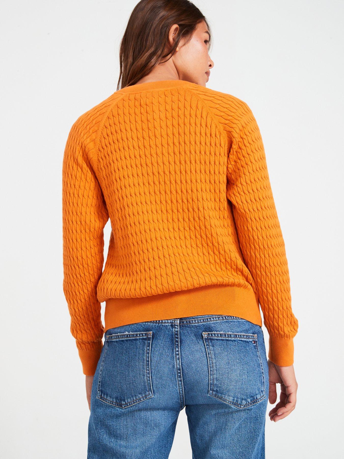 tommy-hilfiger-crew-neck-jumper-orangedetail