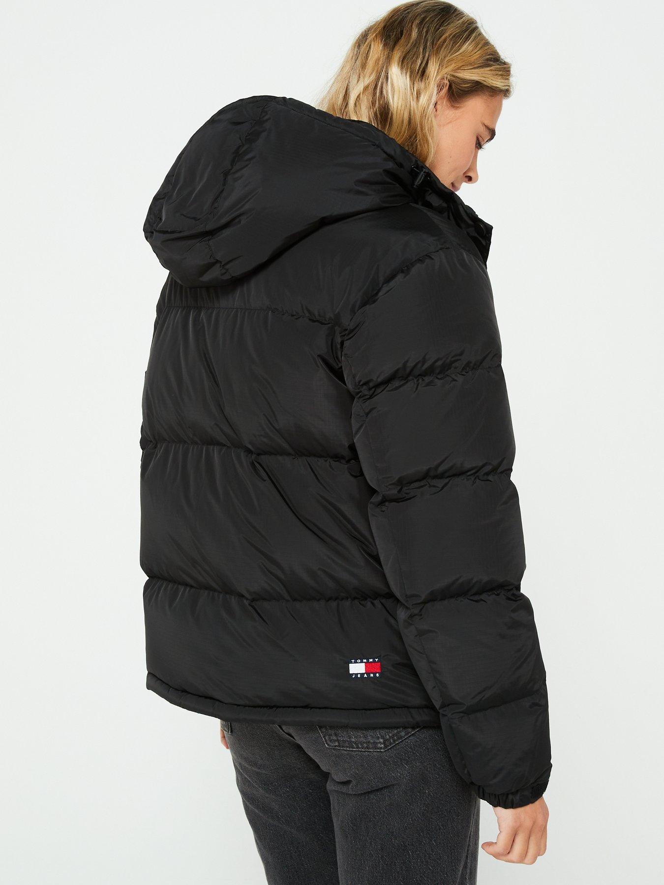 Image 2 of 5 of Tommy Jeans Relaxed Down Alaska Puffer Jacket - Black