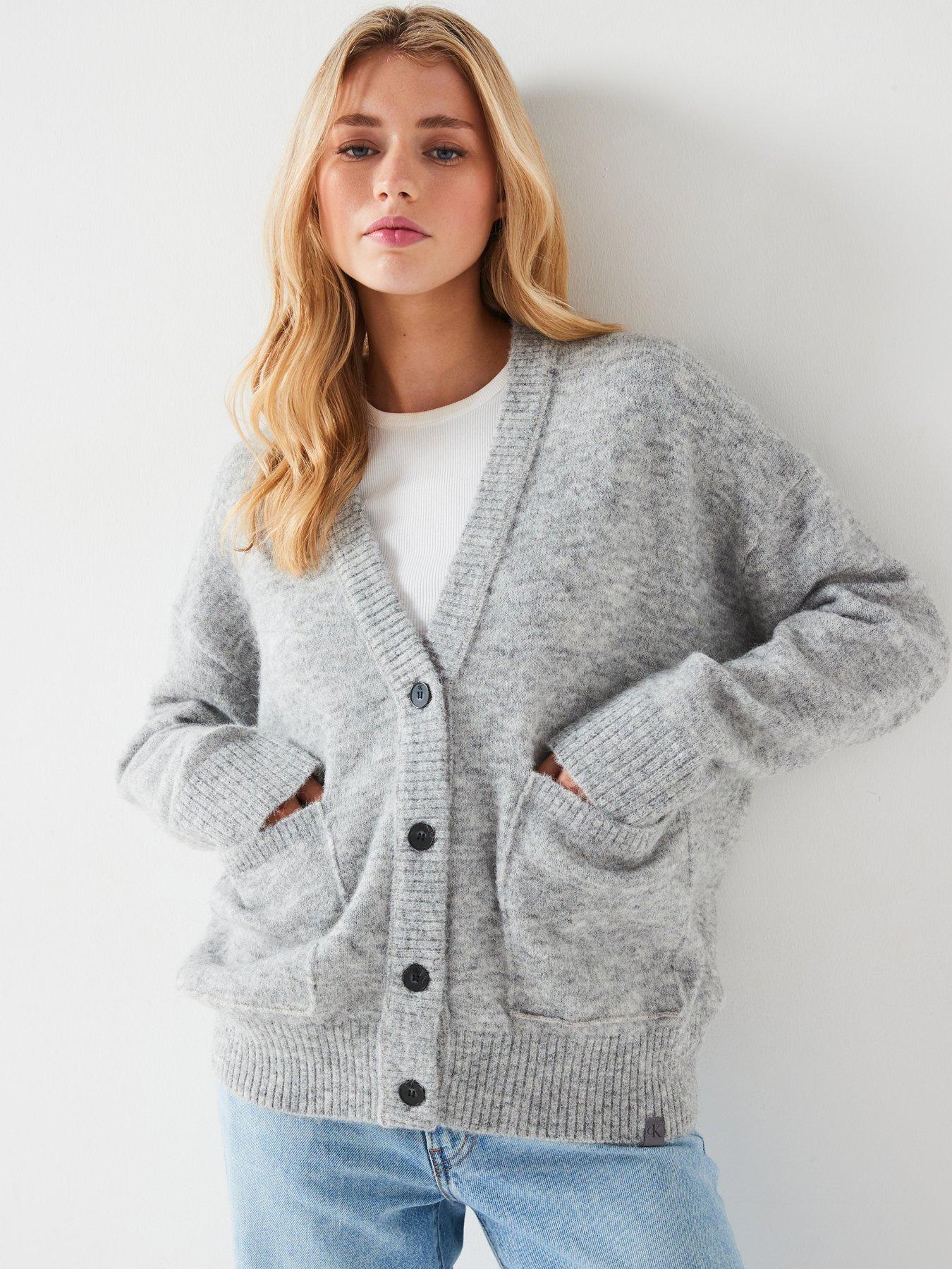 calvin-klein-jeans-textured-cardigan-grey