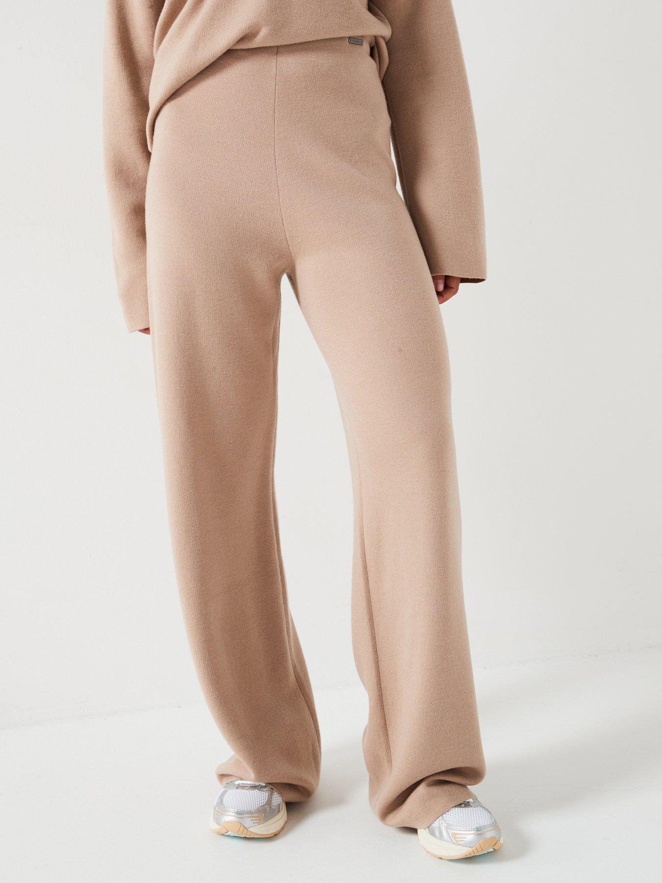 calvin-klein-straight-leg-lounge-pants-beige