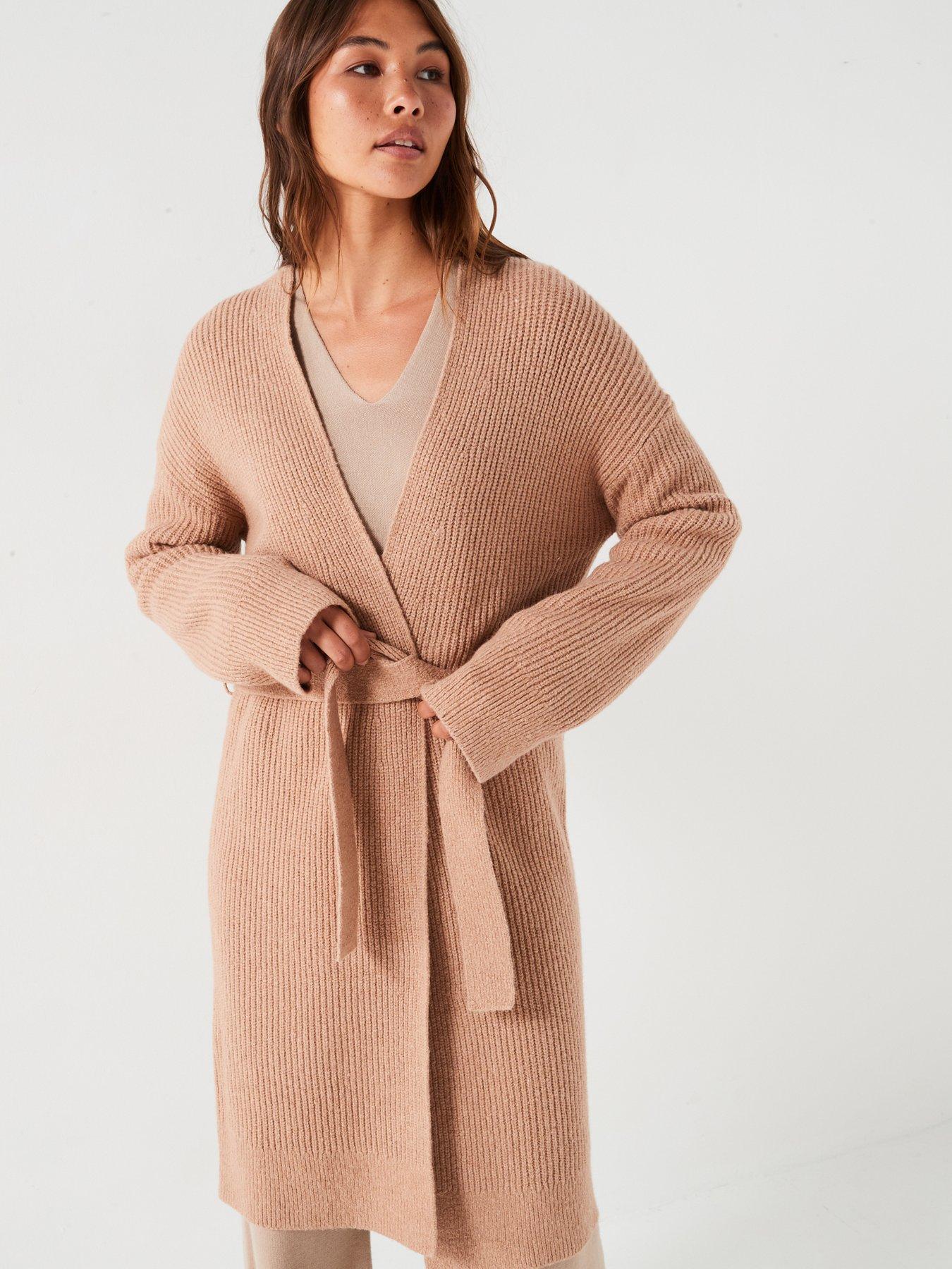 calvin-klein-boucle-relaxed-long-cardigan-beige