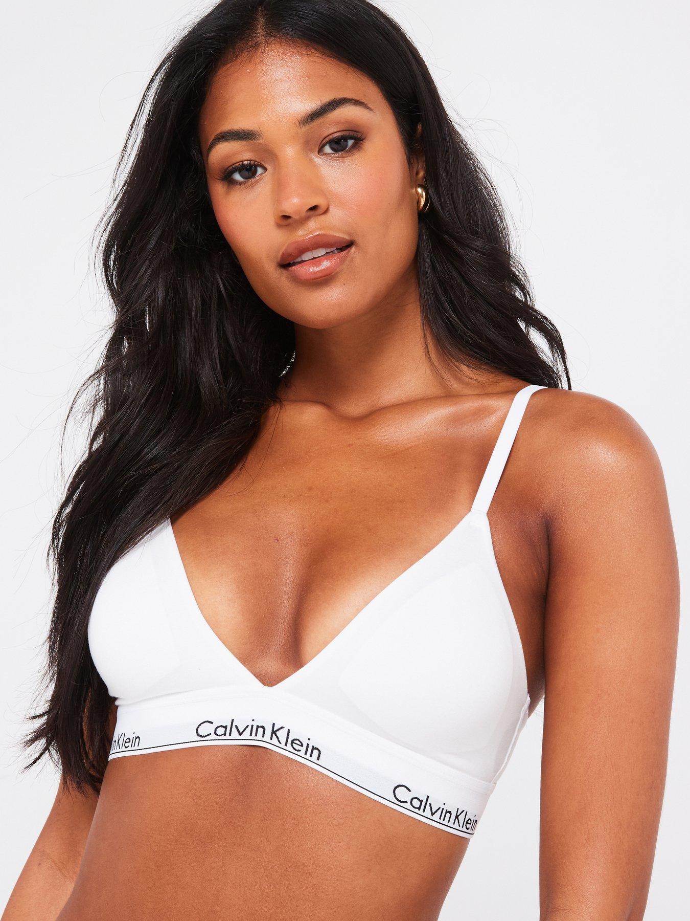 Calvin Klein Full Cup Lightly Lined Bralette Grey Very Ireland