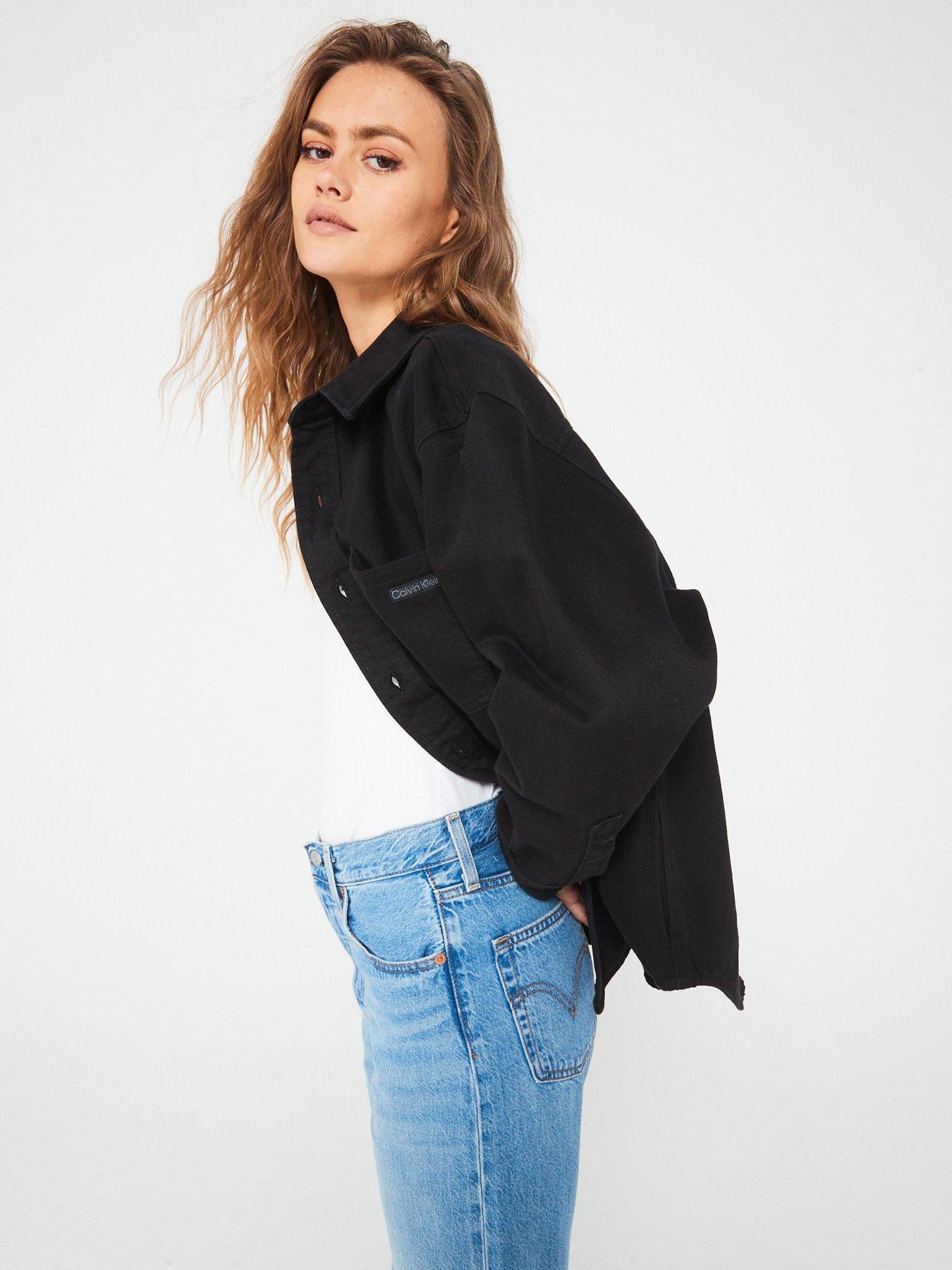 Image 5 of 6 of Calvin Klein Jeans Denim Overshirt - Black