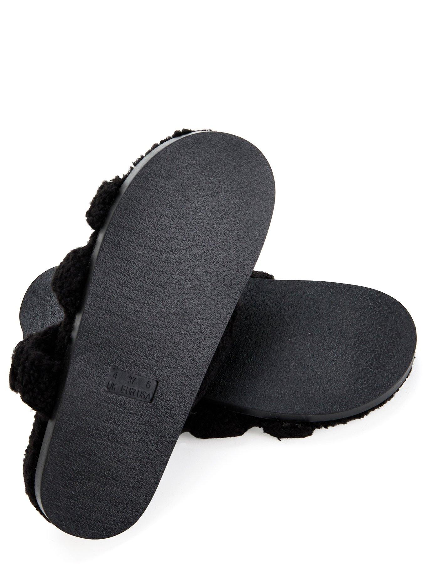 v-by-very-borg-twin-strap-slipper-blackdetail