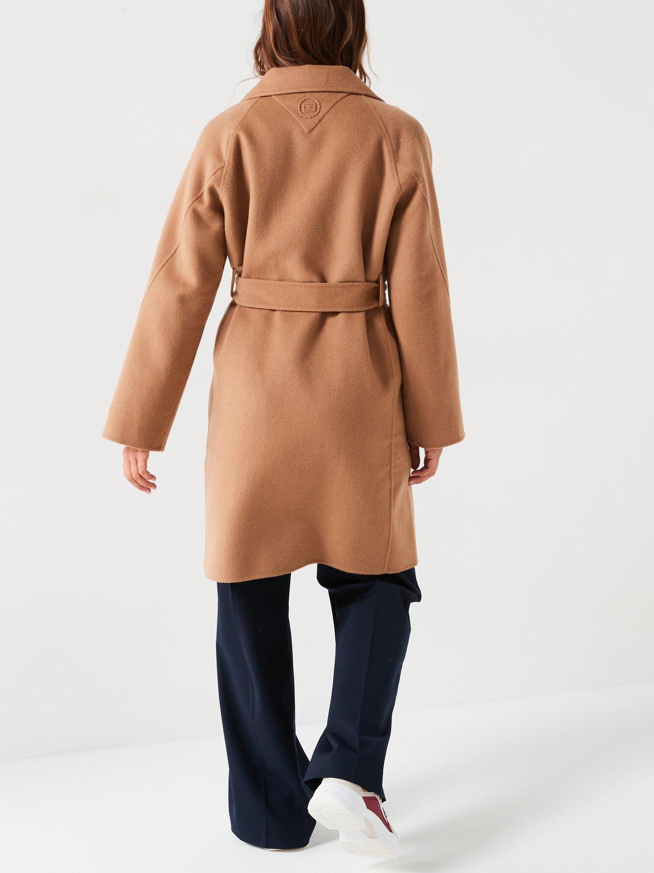 tommy-hilfiger-wool-duster-coat-brownstillFront