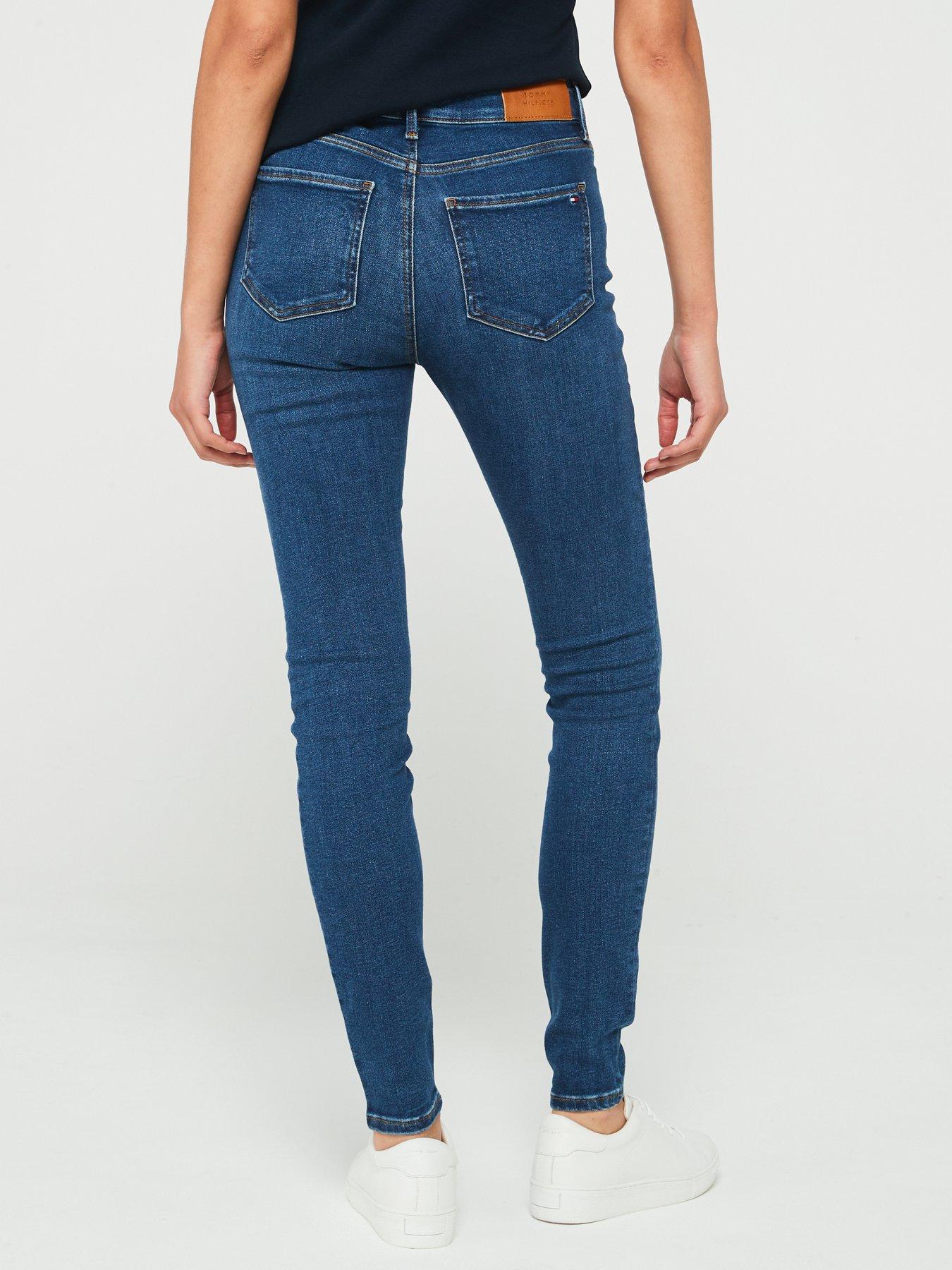 tommy-hilfiger-high-waist-skinny-jeans-bluestillFront