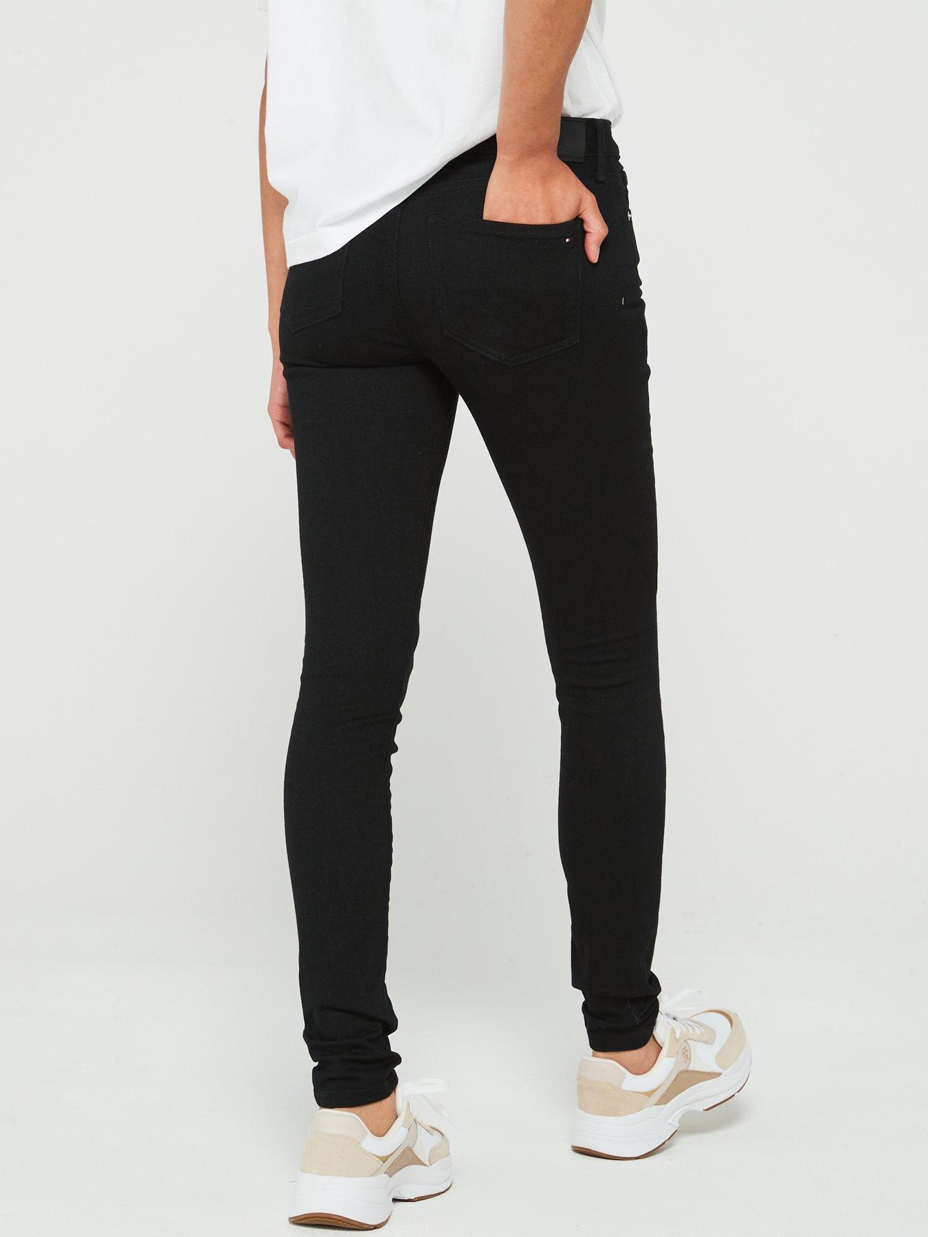 tommy-hilfiger-midi-waist-skinny-jean-blackstillFront