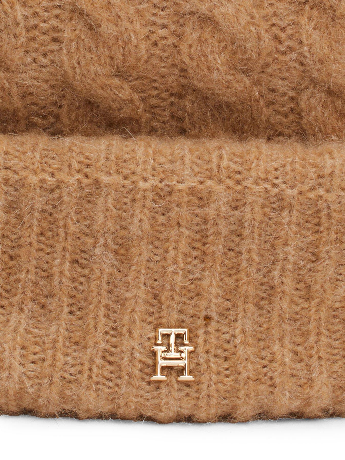 tommy-hilfiger-cable-knit-beanie-beigeback