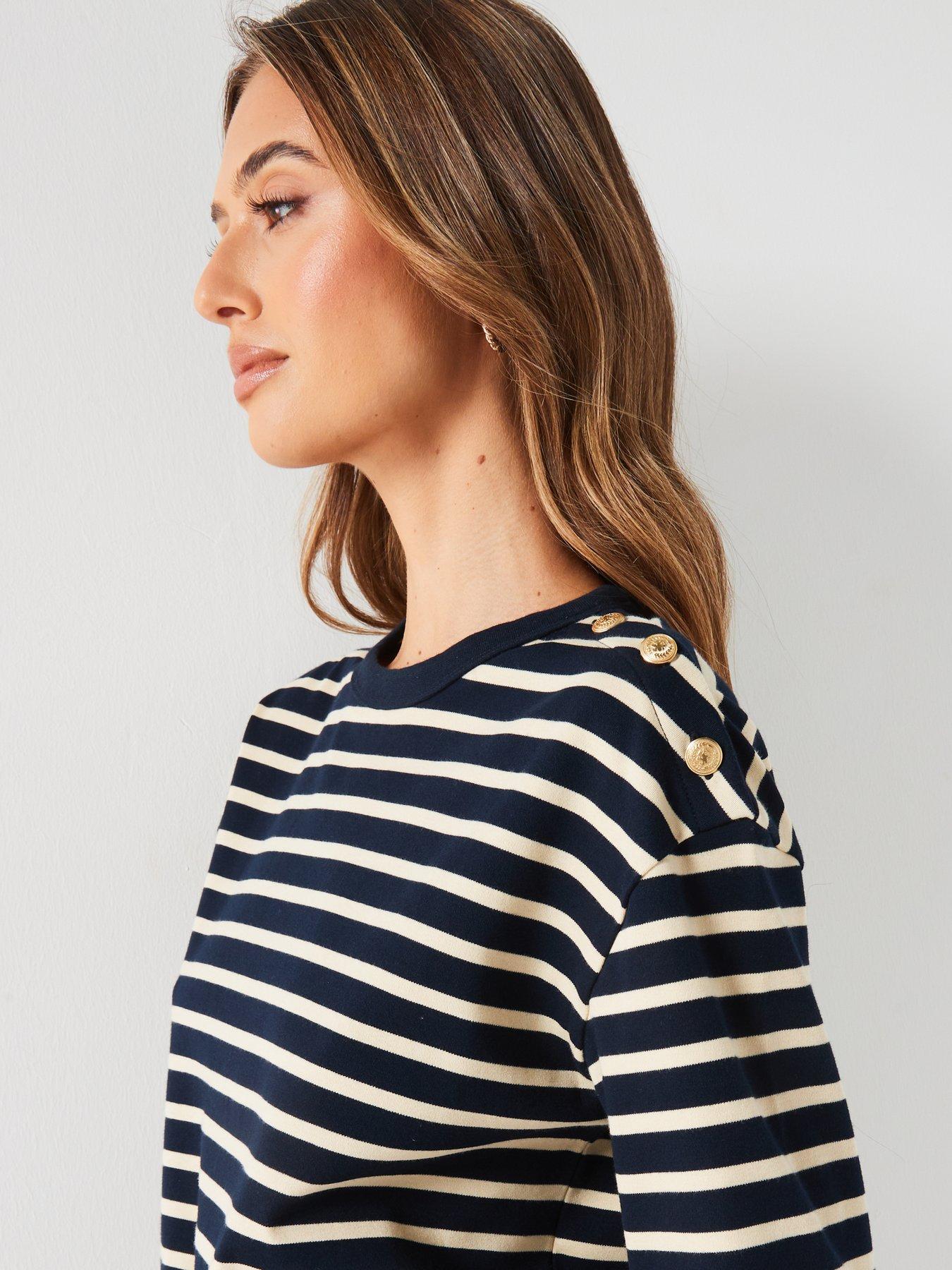 tommy-hilfiger-button-detail-striped-top-navyoutfit