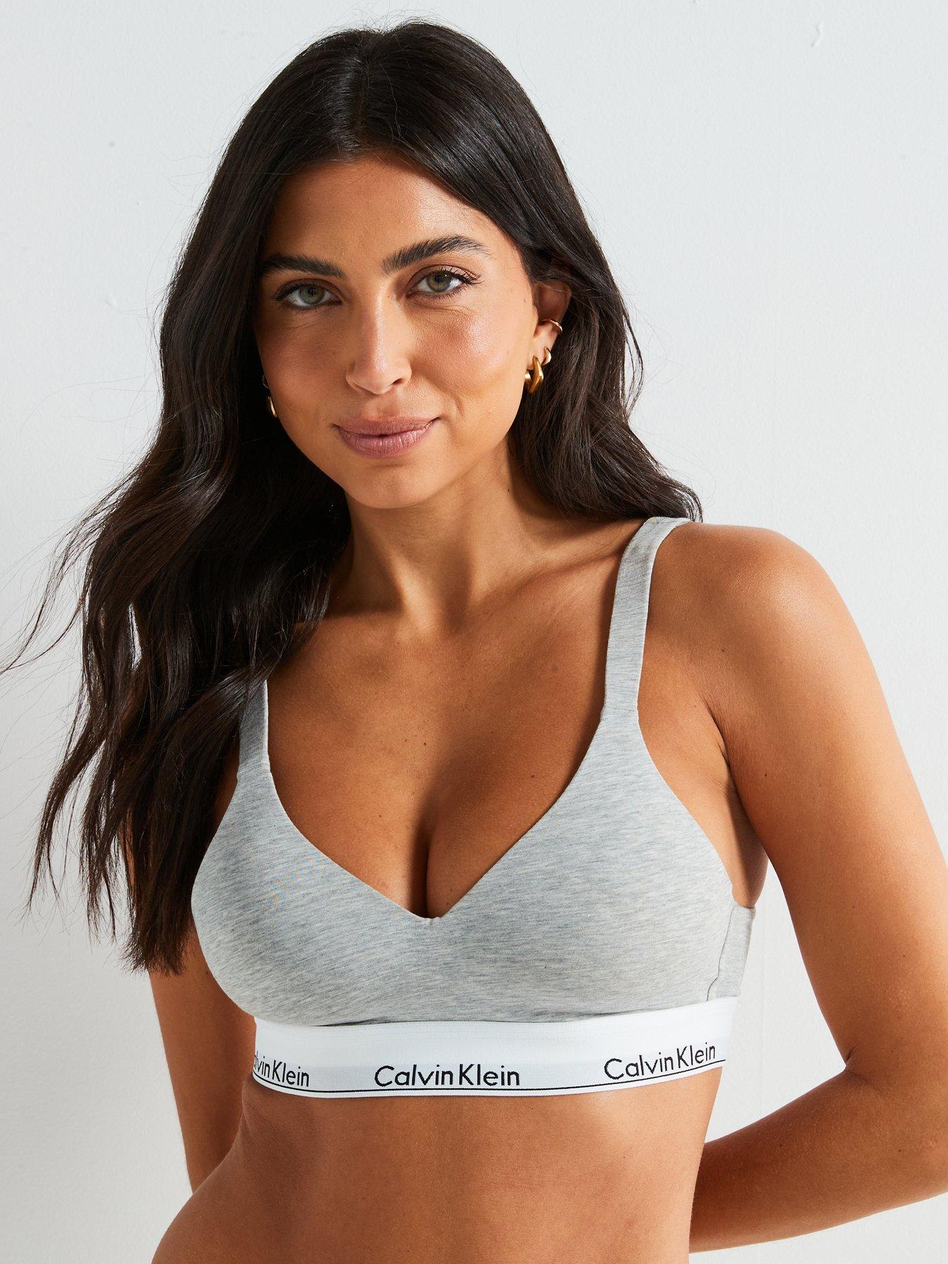 Calvin Klein Modern Cotton Lift Bralette Grey Very Ireland