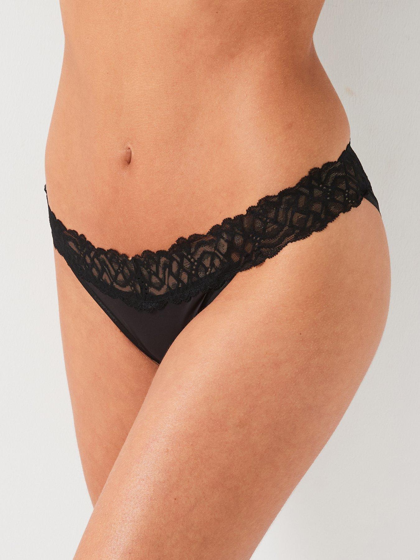 Calvin Klein Lace Brief - Black