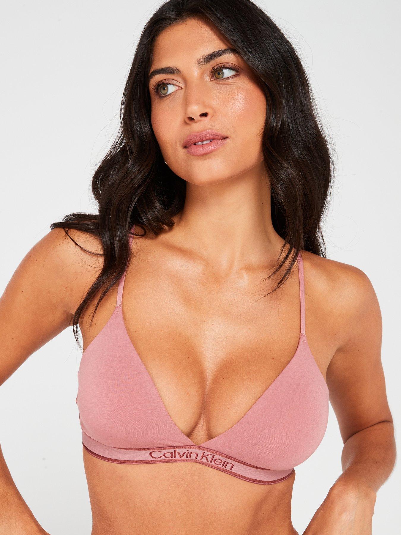 calvin-klein-lined-triangle-bralette-red