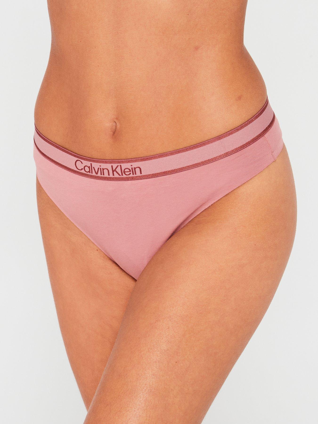 calvin-klein-logo-banded-thong-red