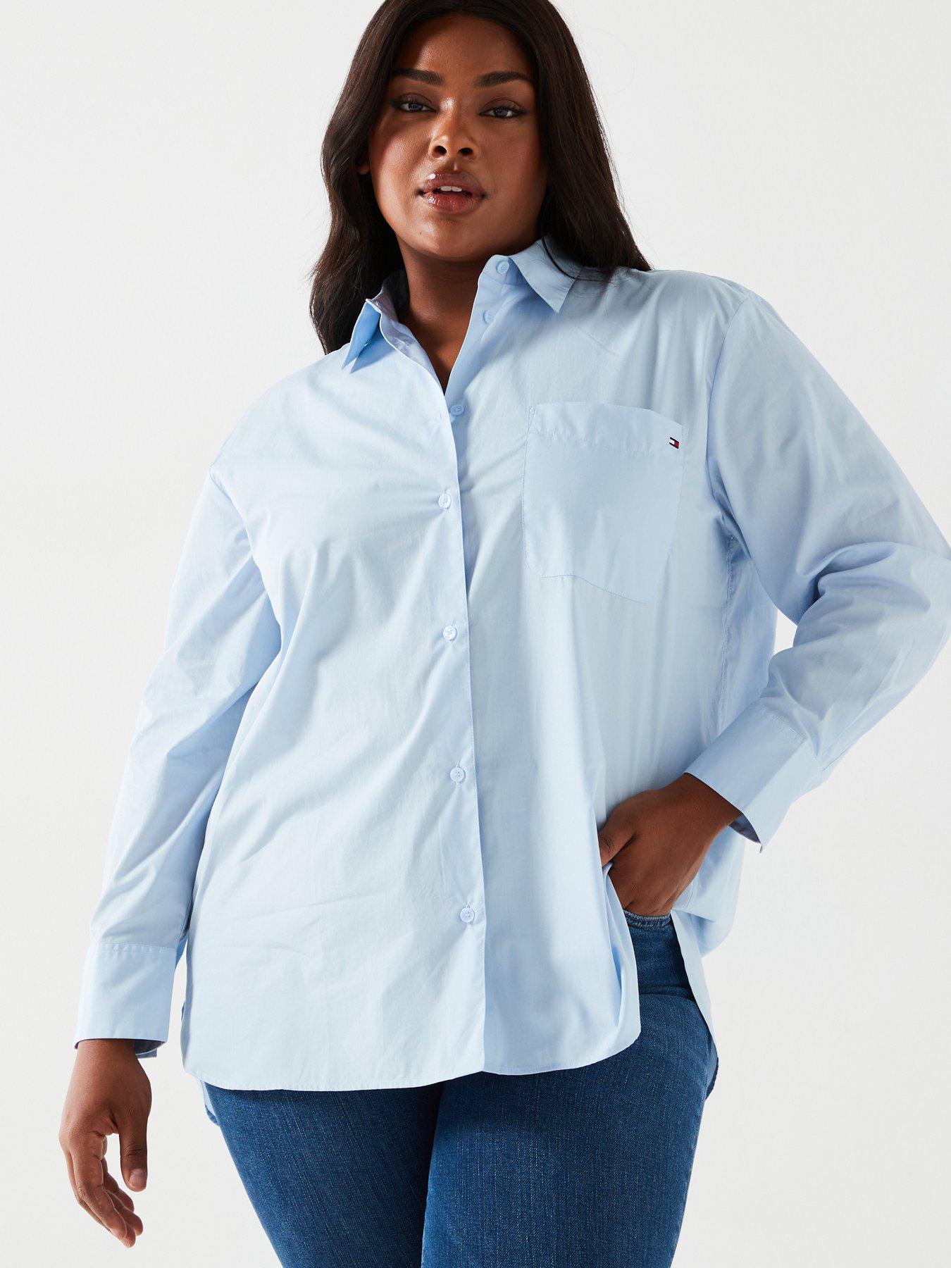 tommy-hilfiger-plus-cotton-shirt-blue