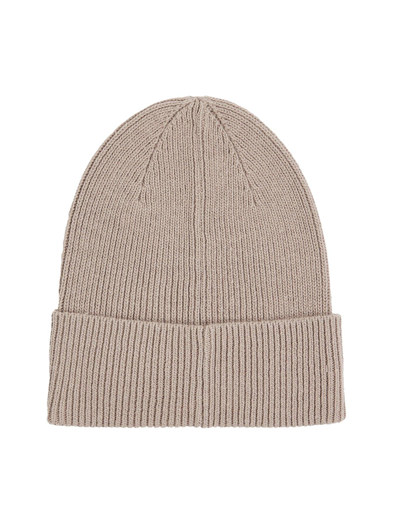 calvin-klein-embroidery-ribbed-beanie-greystillFront