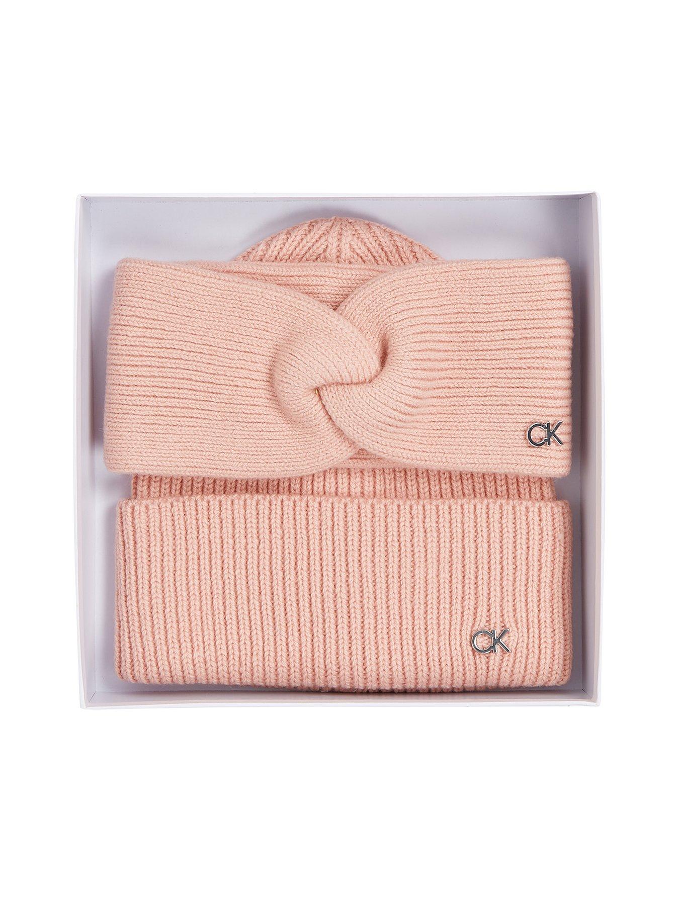 calvin-klein-knitted-beanie-and-headband-giftset-pink