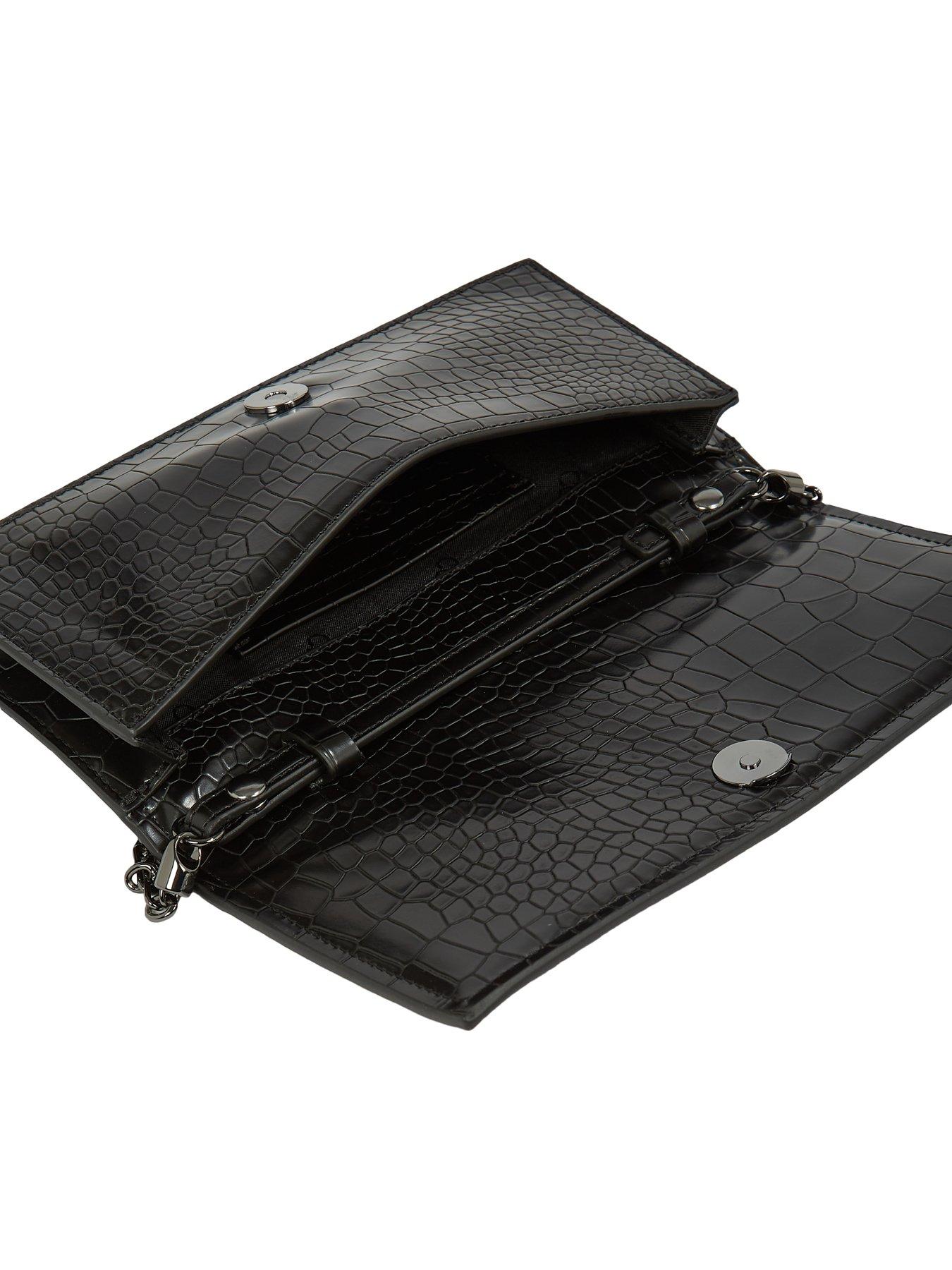 calvin-klein-croc-print-clutch-with-chain-blackdetail