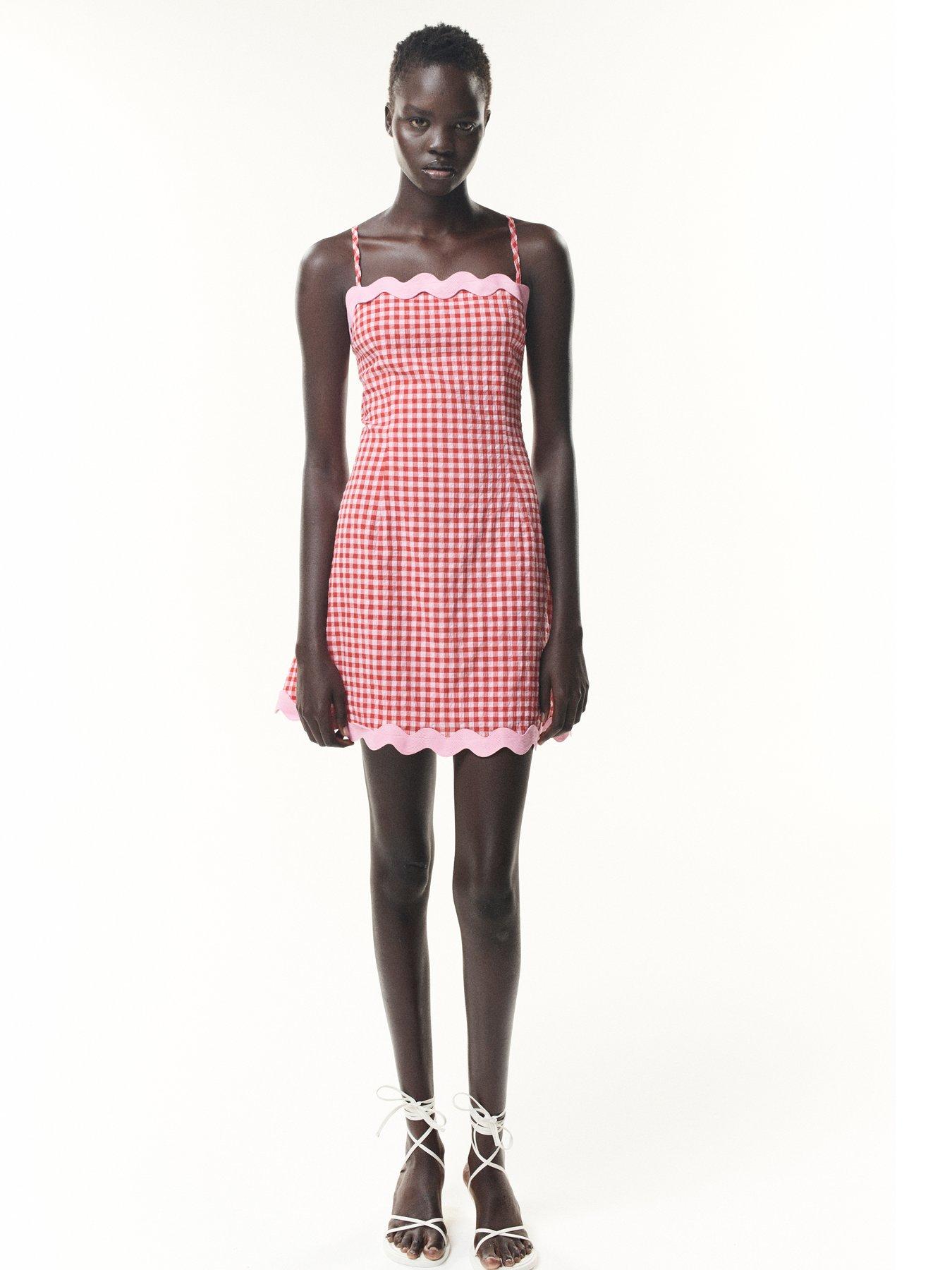 olivia-rubin-ariana-poplin-check-mini-dressfront