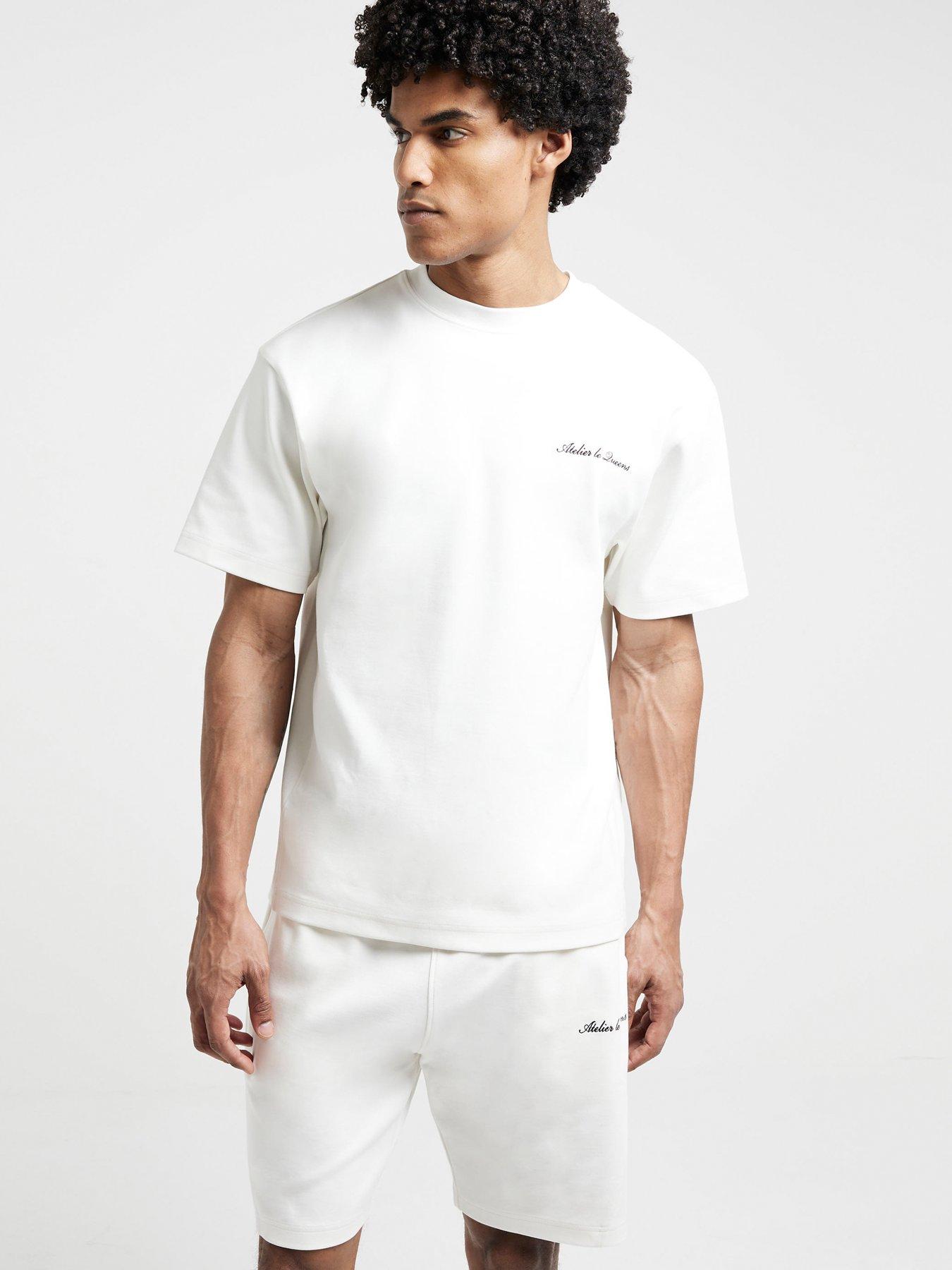 river-island-short-sleeve-regular-fit-flat-rib-panel-t-shirt-cream