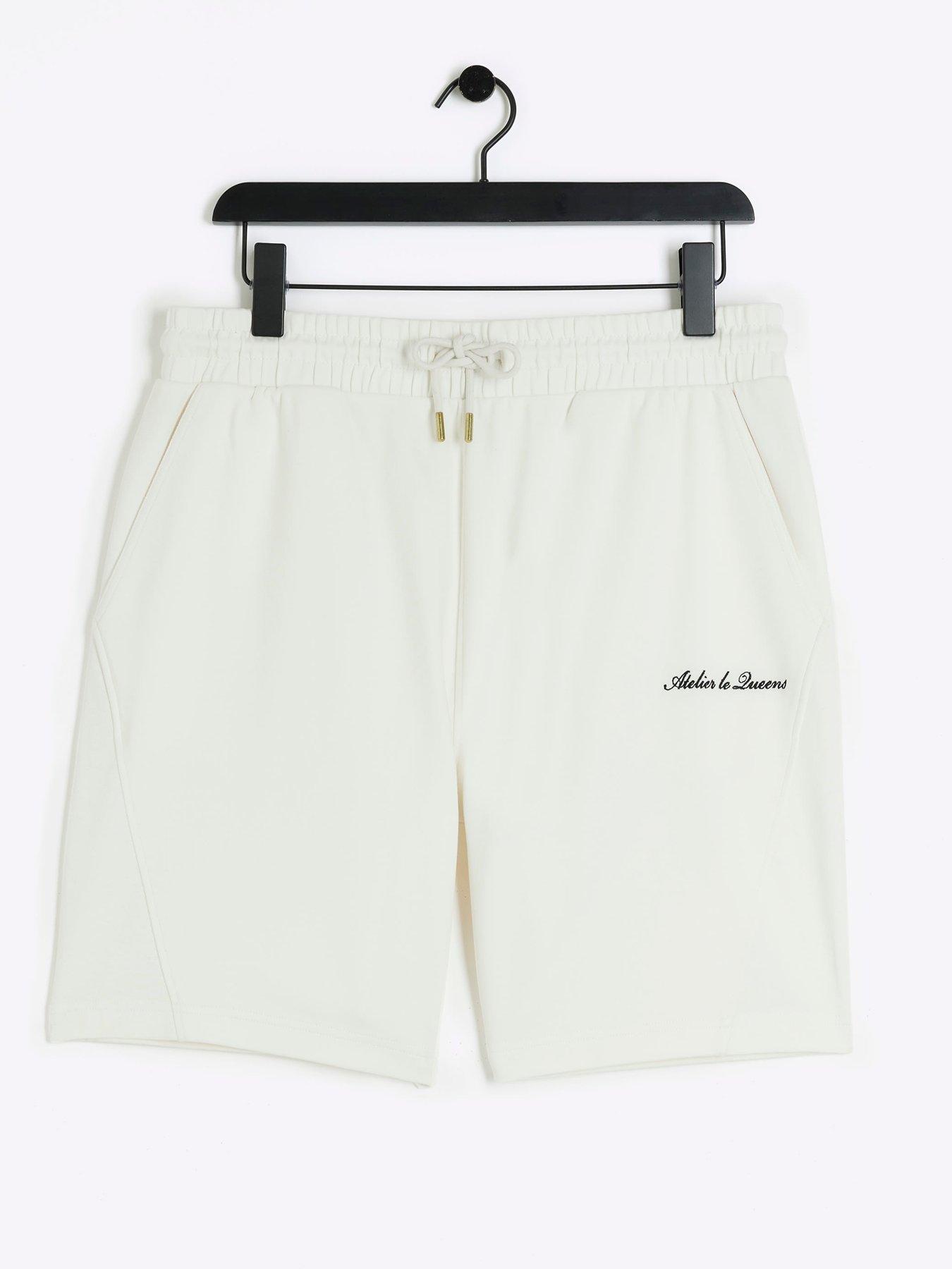 river-island-flat-rib-panel-shorts-creamdetail