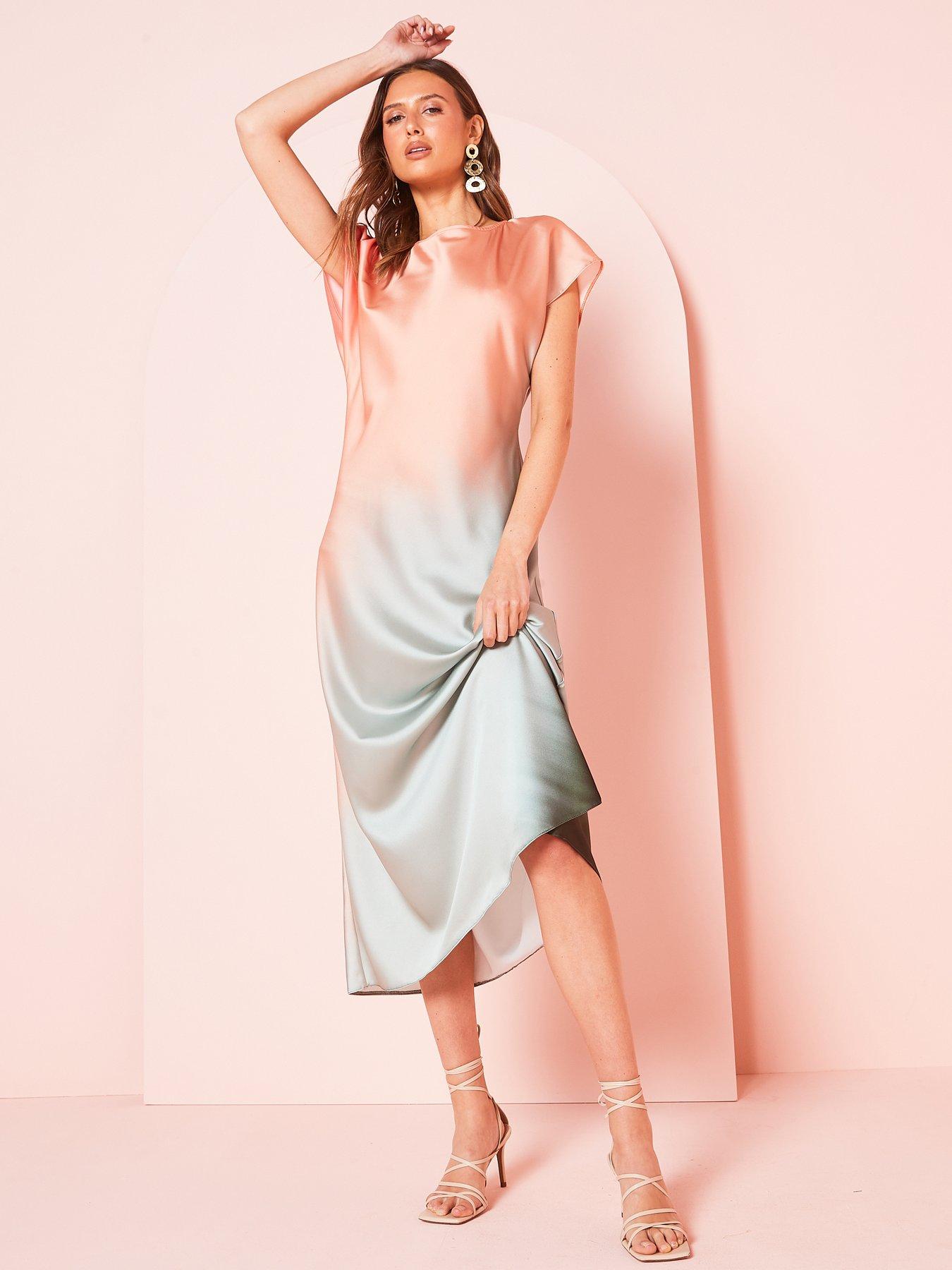 v-by-very-ombre-satin-column-midaxi-dress-pinkdetail