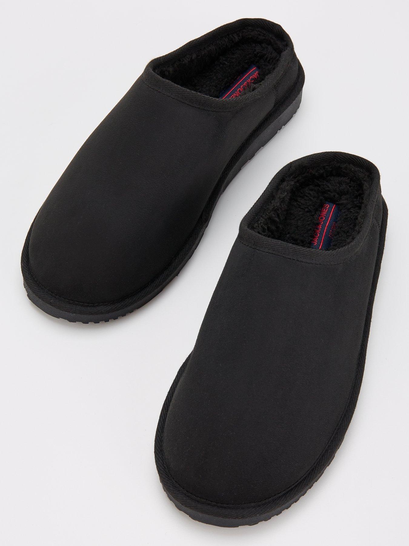 jack-jones-faux-fur-lined-mule-slippers-blackoutfit