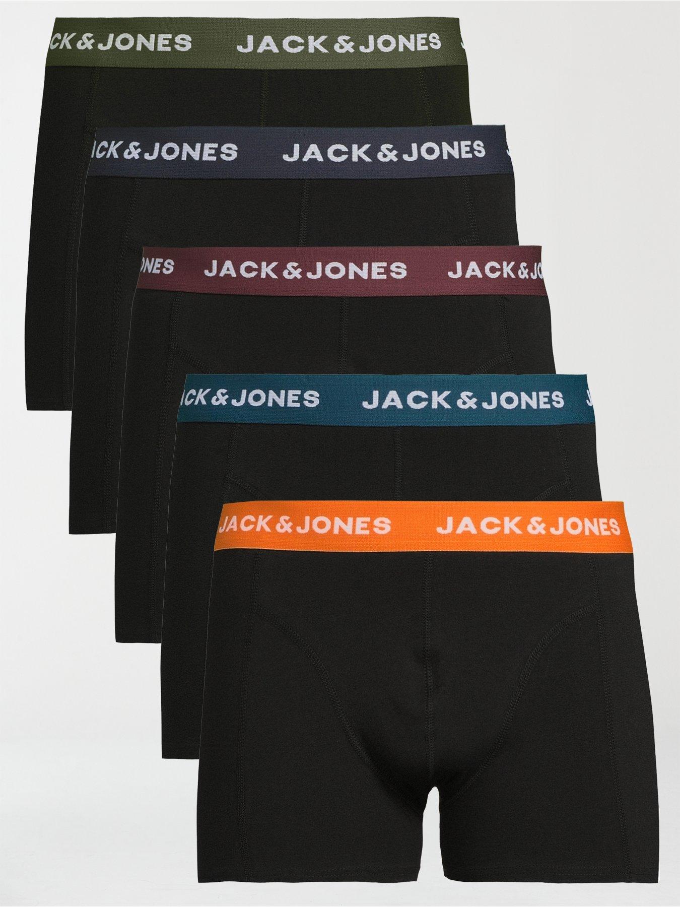 jack-jones-5-pack-logo-waistband-trunks-black