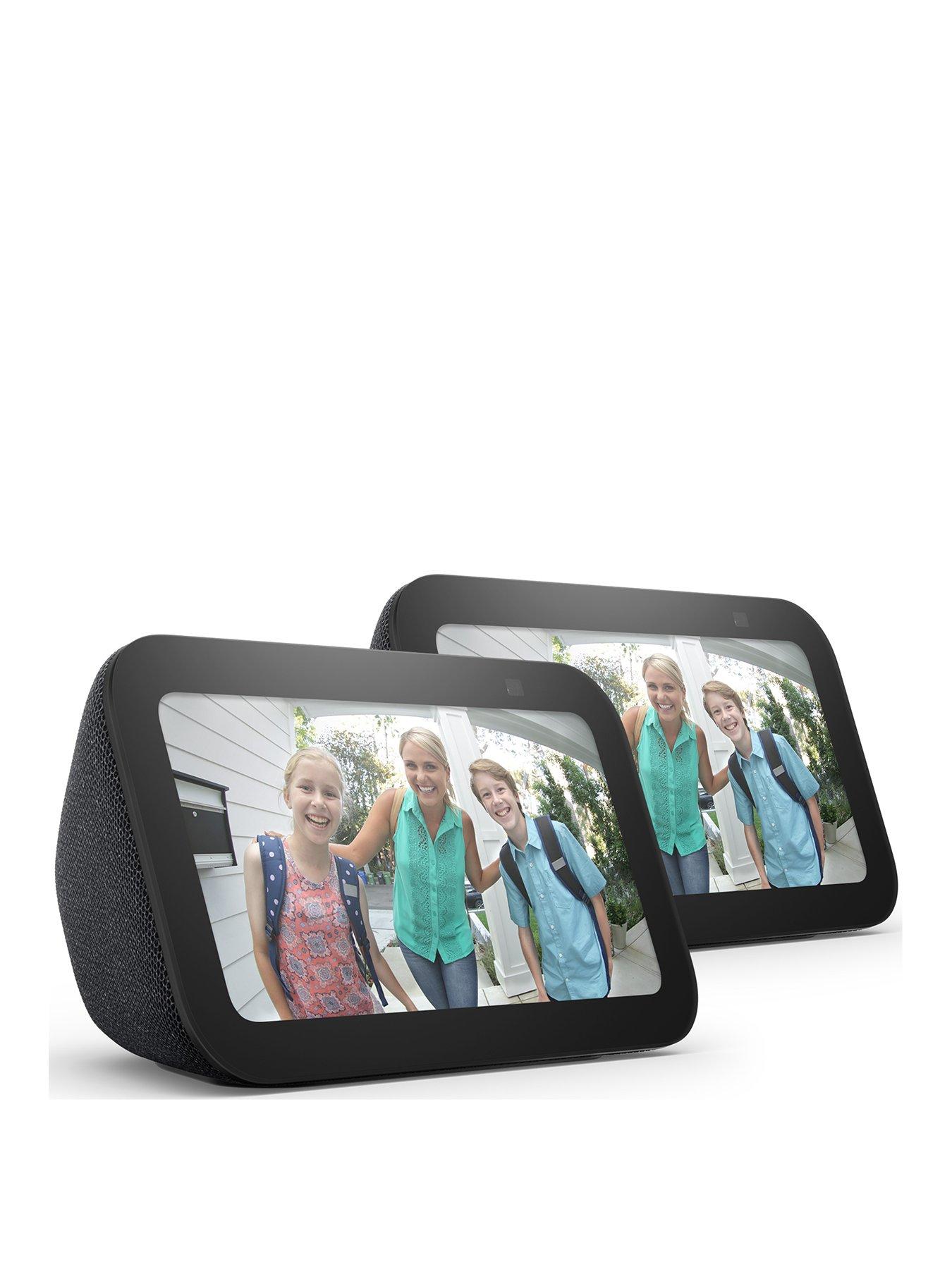 Image of Amazon Amazon Echo Show 5 (3rd Generation) Smart Speaker - 2 pack, Black