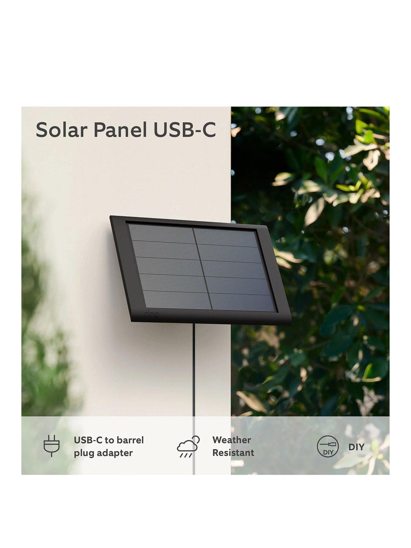 Image 2 of 5 of RING Solar Panel (USB-C) - Black
