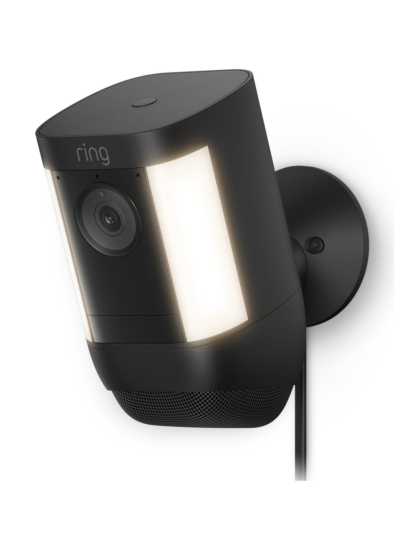 Image of RING Ring Spotlight Camera Pro Smart Security Camera - Plug-in, Black