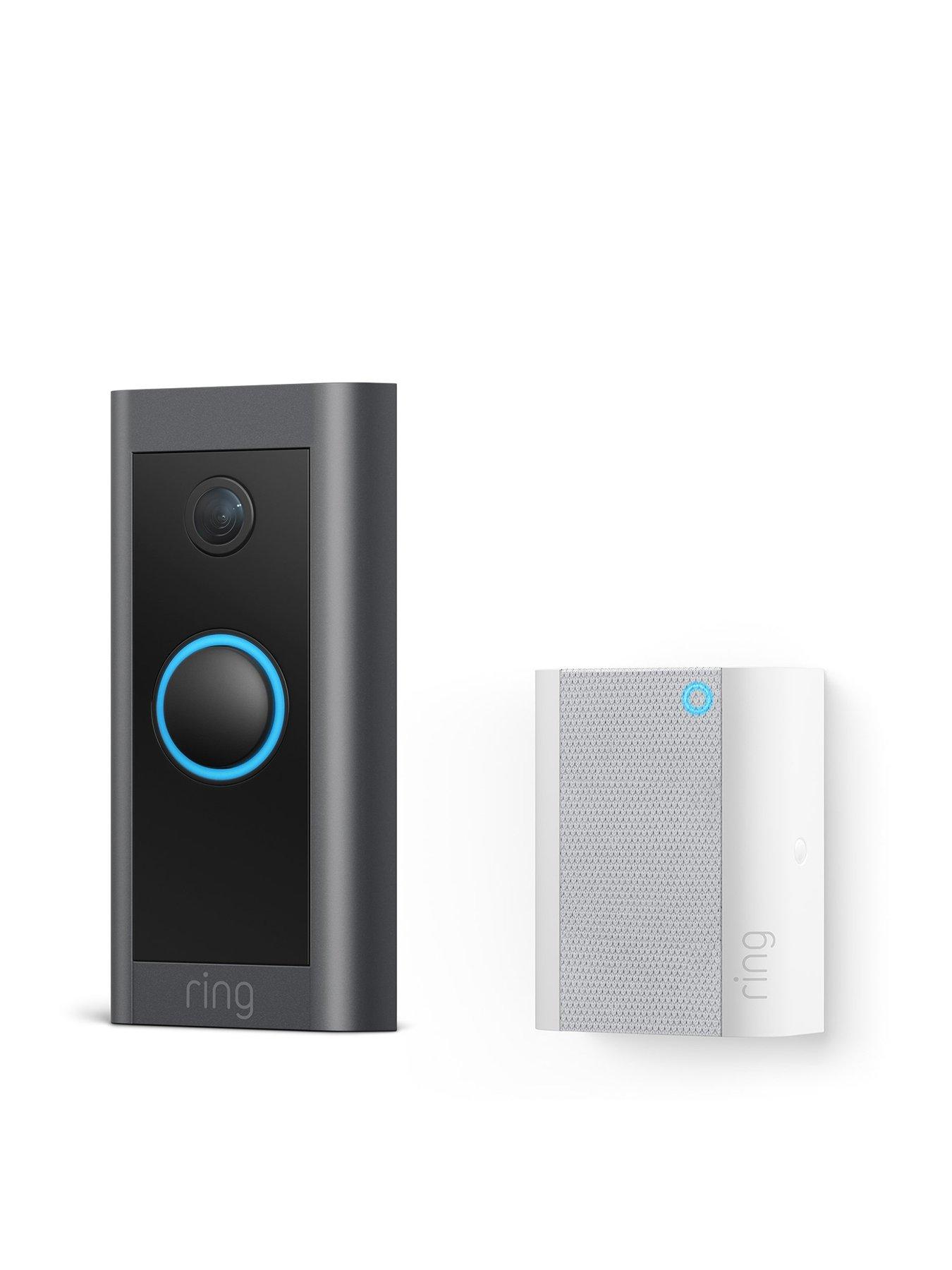 undefined Ring Video Doorbell Wired with Chime - Black
