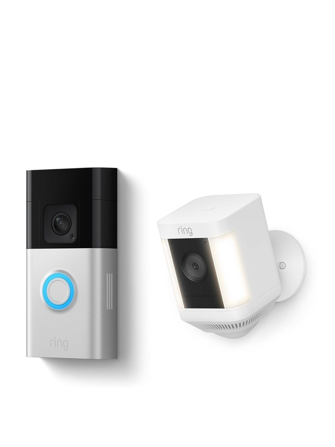 RING Ring Battery Video Doorbell Plus with Wireless Spotlight Camera Plus Smart Security Camera