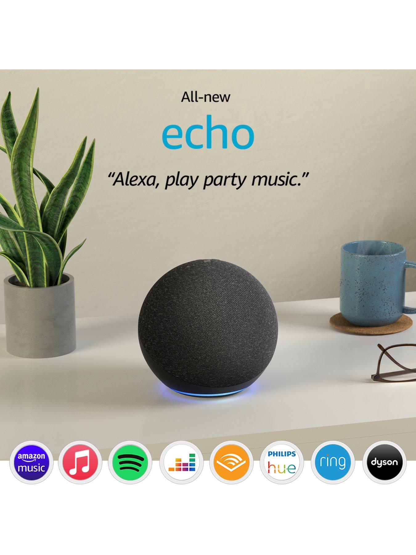 Image 3 of 6 of Amazon Amazon Echo (4th Generation) Smart Speaker with premium sound, smart home hub, privacy controls and Alexa - Blue