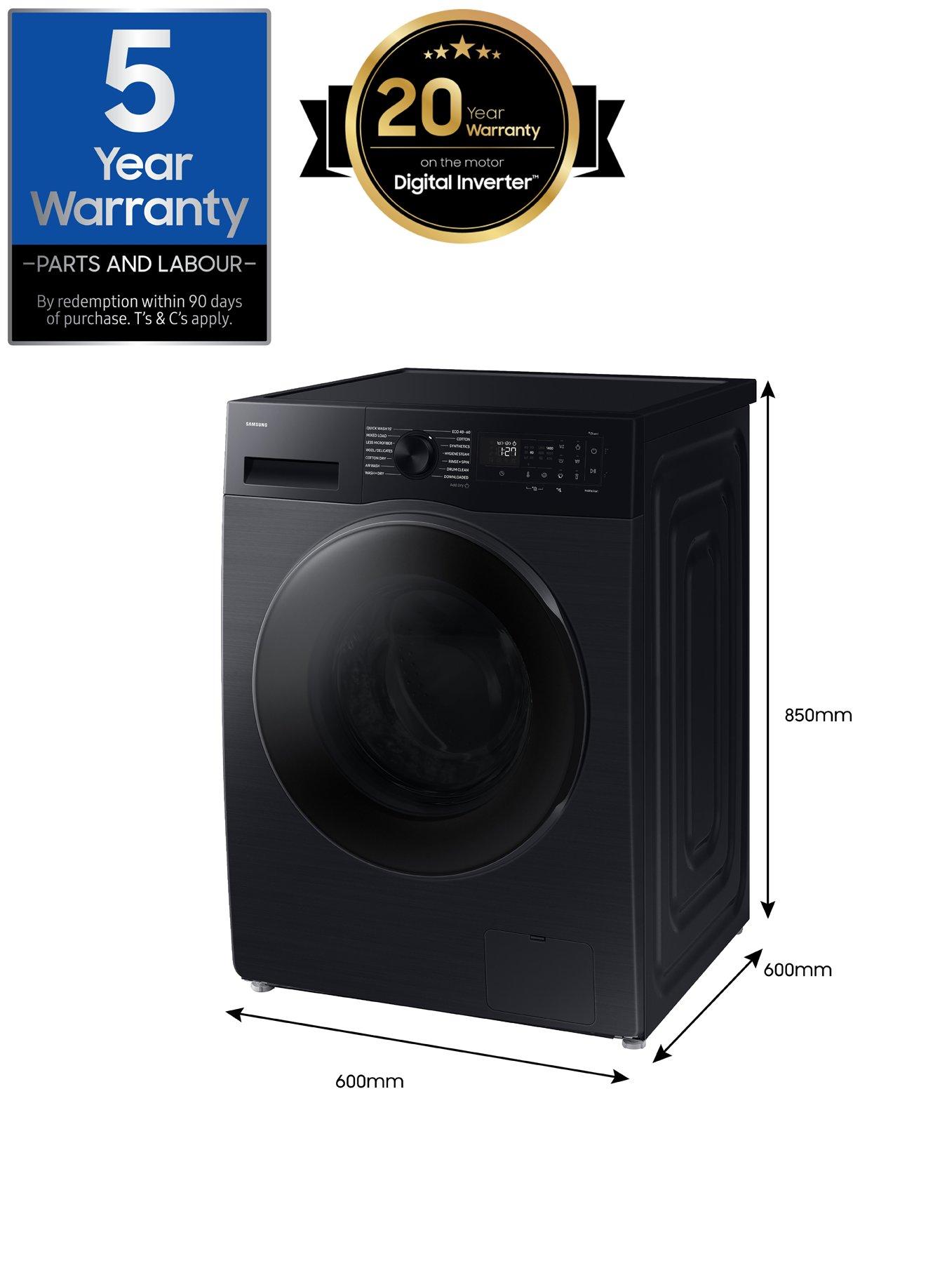 Image 7 of 8 of Samsung Series 5 WD90DG5B15BBEU 9kg Load, 6kg Dry, 1400 Spin&nbsp;Washer Dryer with ecobubble Technology&nbsp;- Black