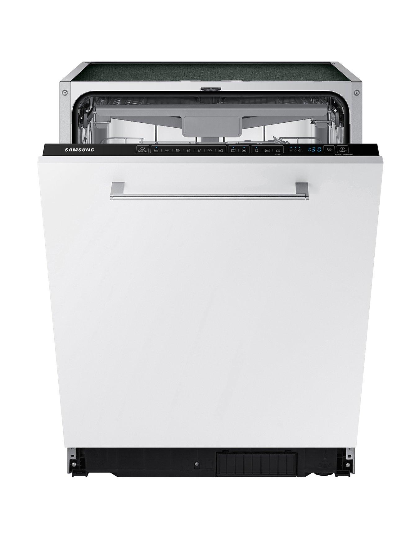 Image 1 of 8 of Samsung Series 7 DW60CG550B00EU Built in 60cm Wide, 14 Place Setting&nbsp;Dishwasher with Auto Door - Black control panel