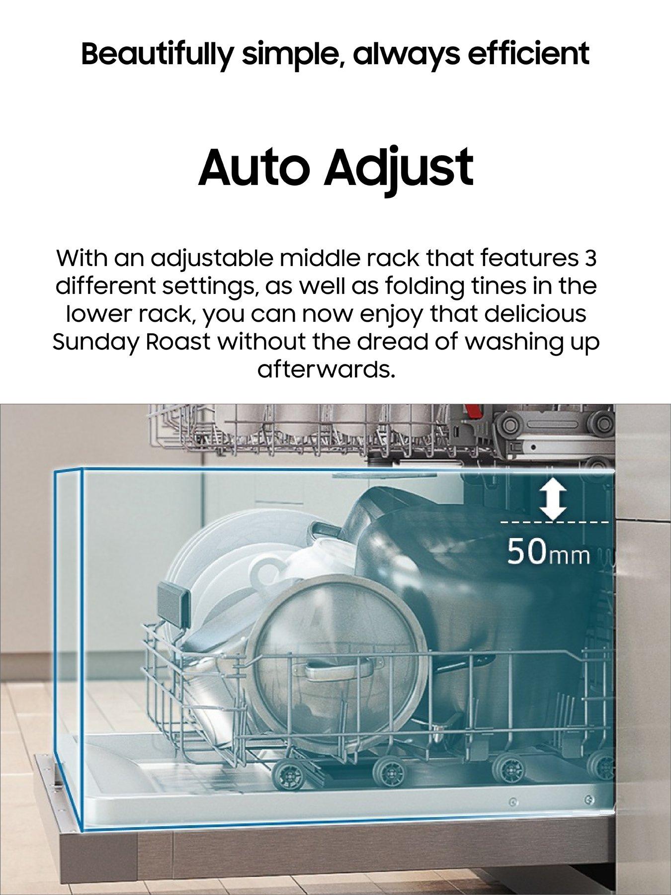Image 5 of 8 of Samsung Series 7 DW60CG550B00EU Built in 60cm Wide, 14 Place Setting&nbsp;Dishwasher with Auto Door - Black control panel