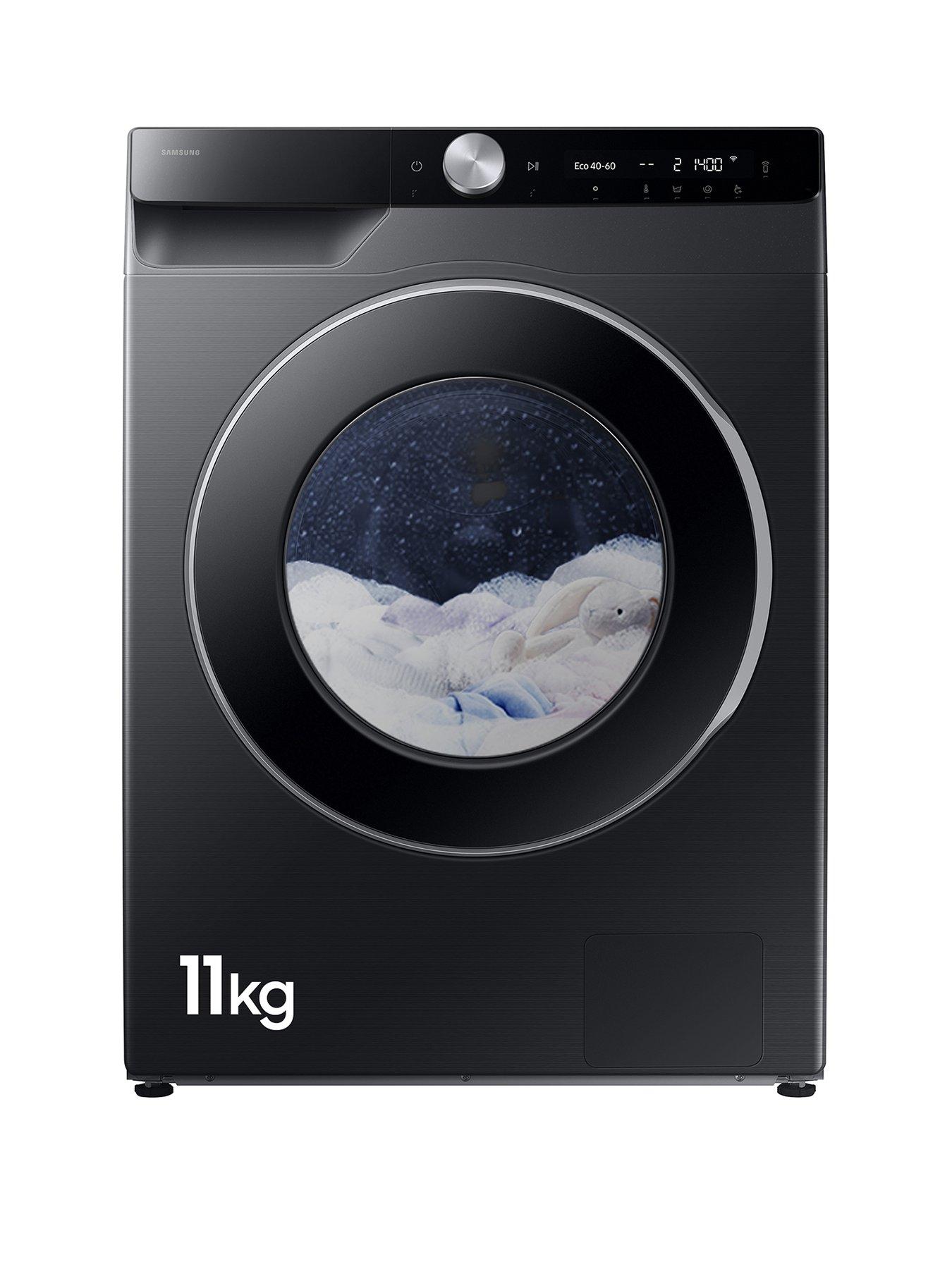 Image 1 of 8 of Samsung Series 6 AI Energy WW11DG6B25LBU1 11kg Load, 1400 Spin Washing Machine with SpaceMax &amp; SmartThings - Black