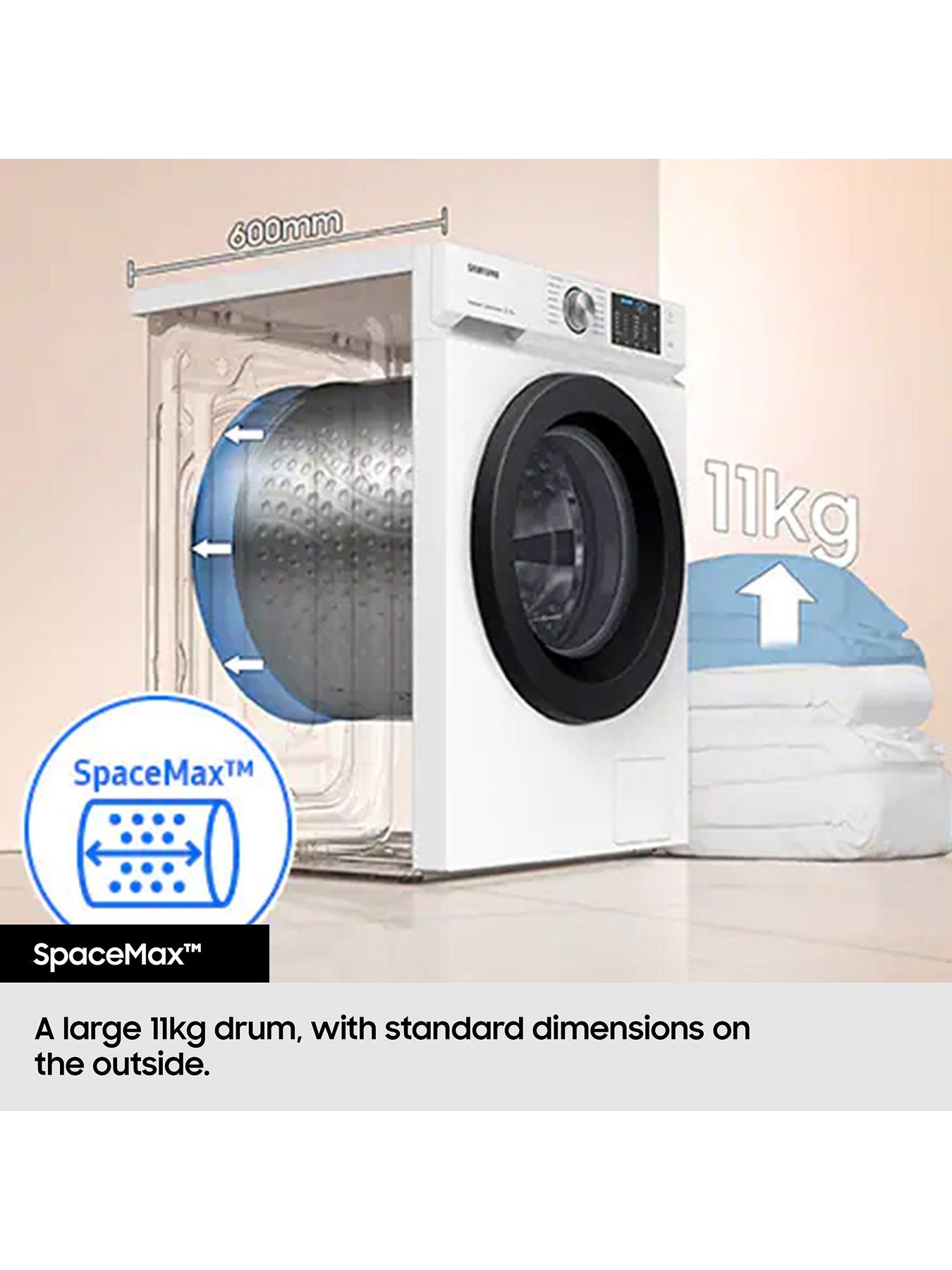 Image 5 of 8 of Samsung Series 8 AI Energy WW11DB8B95GHU1 11kg Load, 1400 Spin Washing Machine with QuickDrive, Auto Optimal Wash and SpaceMax - White