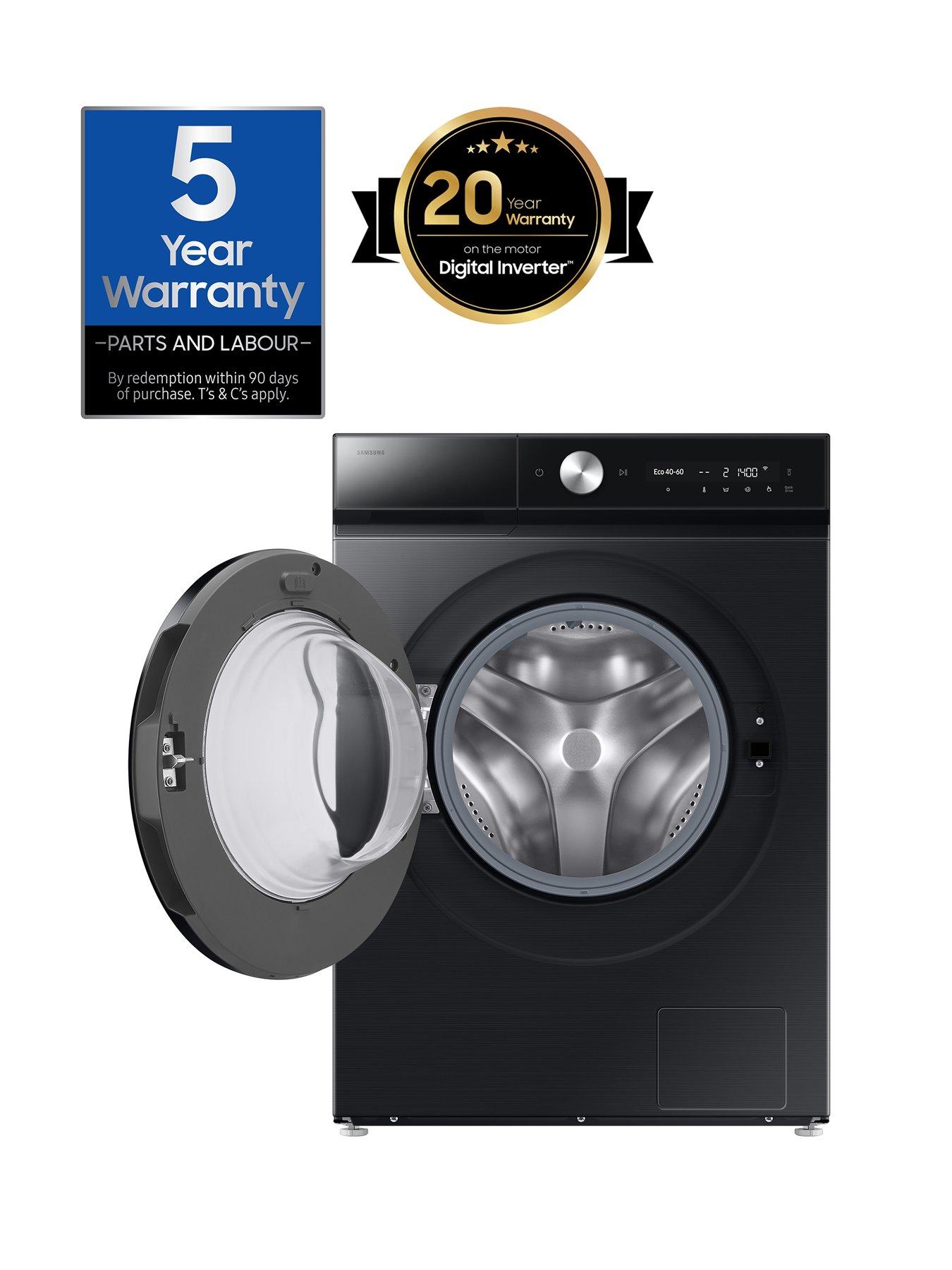 Image 2 of 8 of Samsung Series 8 AI Energy WW11DB8B95GBU1 11kg Load, 1400 Spin Washing Machine with QuickDrive, AI Wash and SpaceMax - Black