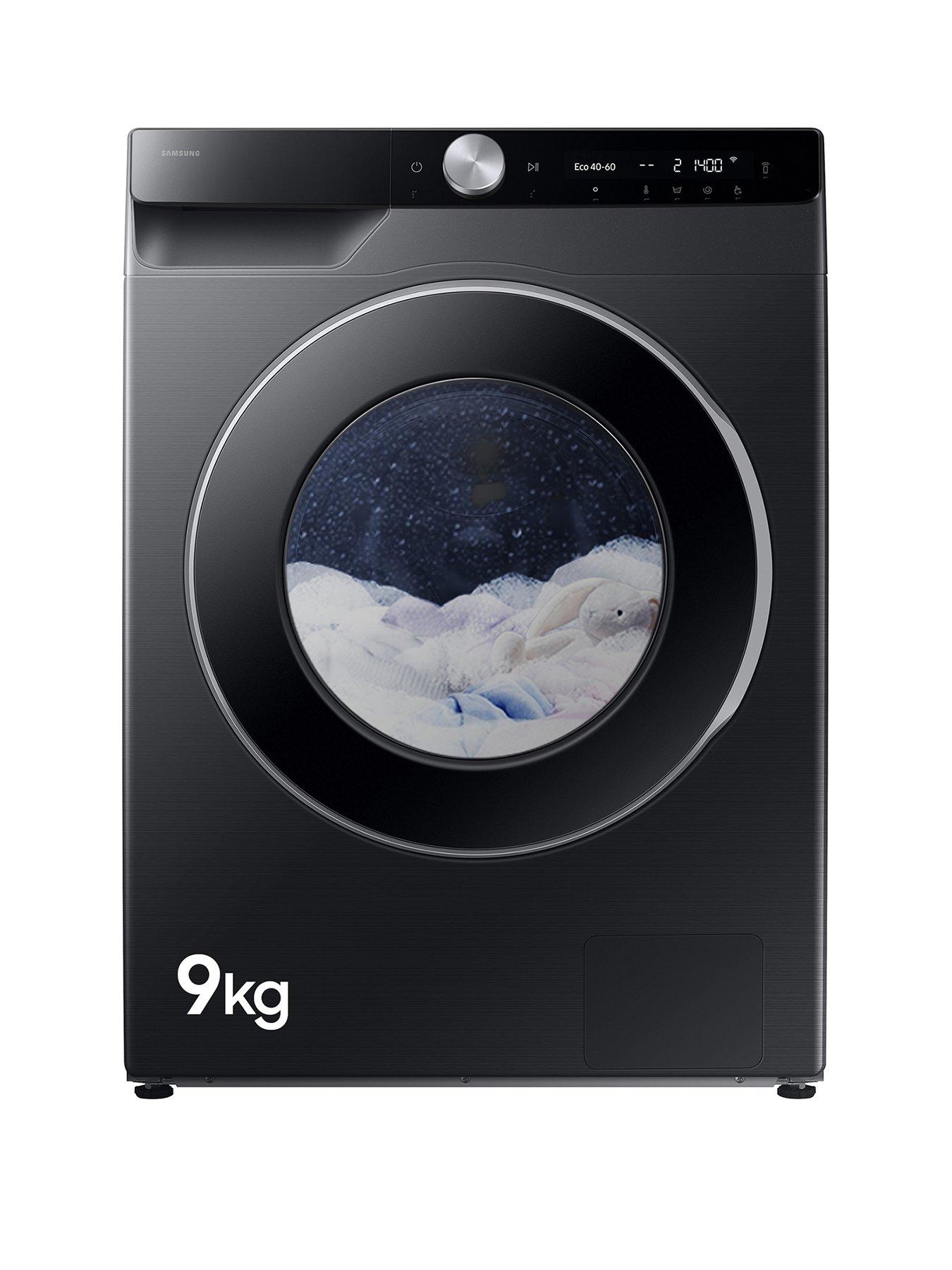 Image 1 of 8 of Samsung Series 6 AI Energy WW90DG6U85LBU1 9kg Load, 1400 Spin Washing Machine with Auto Dose - Black