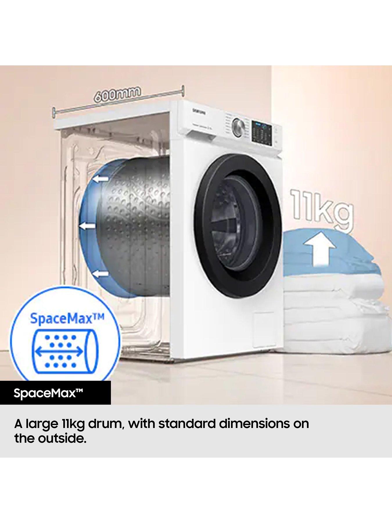 Image 2 of 5 of Samsung Series 6 AI Energy WW11DG6B25LEU1 11kg Load, 1400 Spin Washing Machine with&nbsp;SpaceMax &amp; SmartThings - White