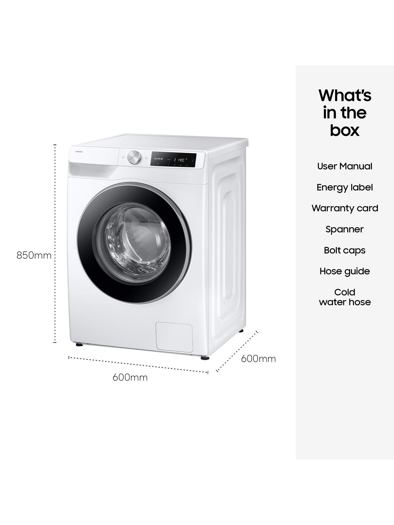Image 7 of 8 of Samsung Series 6 AI Energy WW11DG6B25LEU1 11kg Load, 1400 Spin Washing Machine with&nbsp;SpaceMax &amp; SmartThings - White