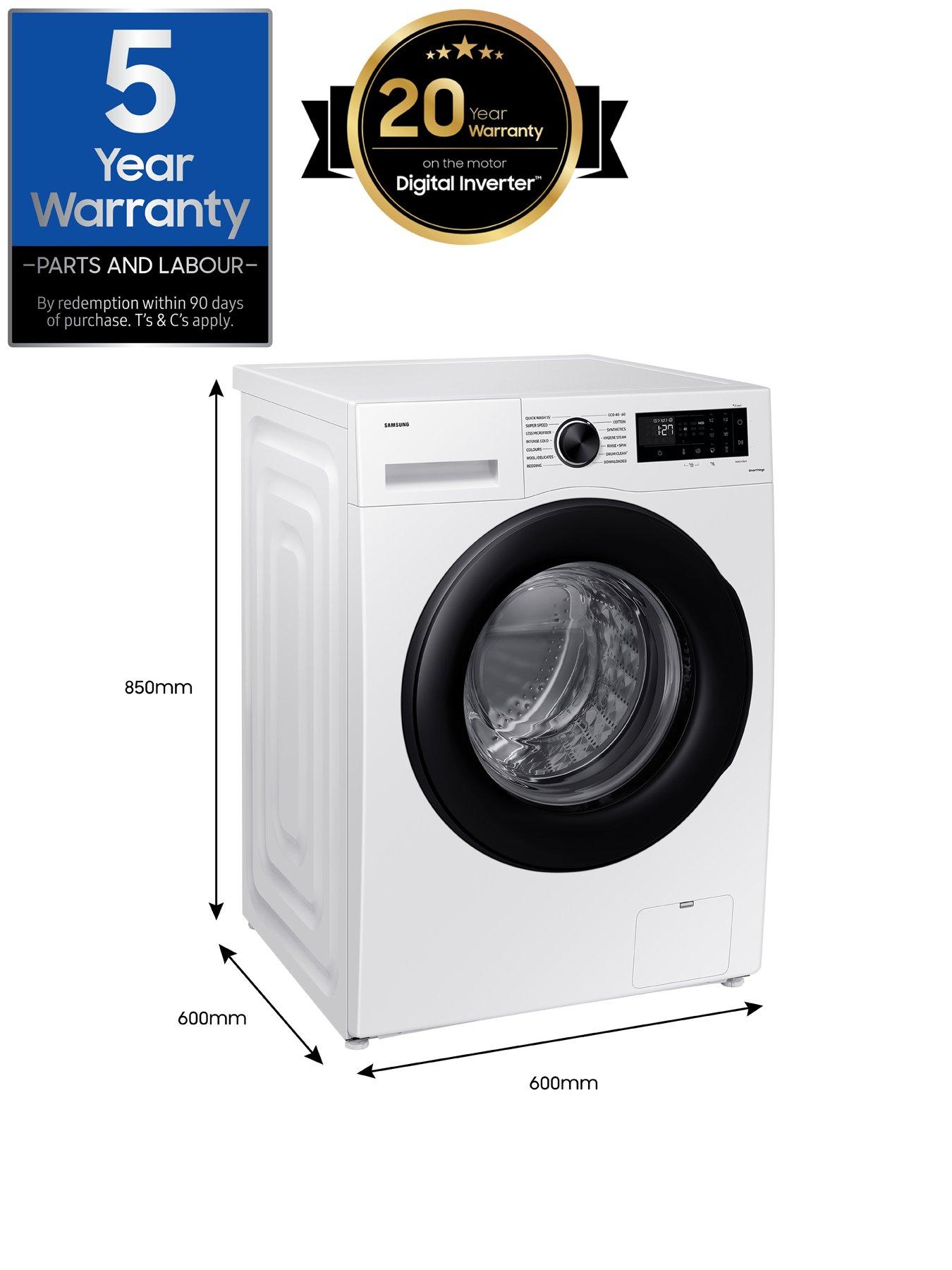 Image 7 of 8 of Samsung Series 5 AI Energy WW11DG5B25AEEU 11kg Load, 1400 Spin Washing Machine with SpaceMax - White