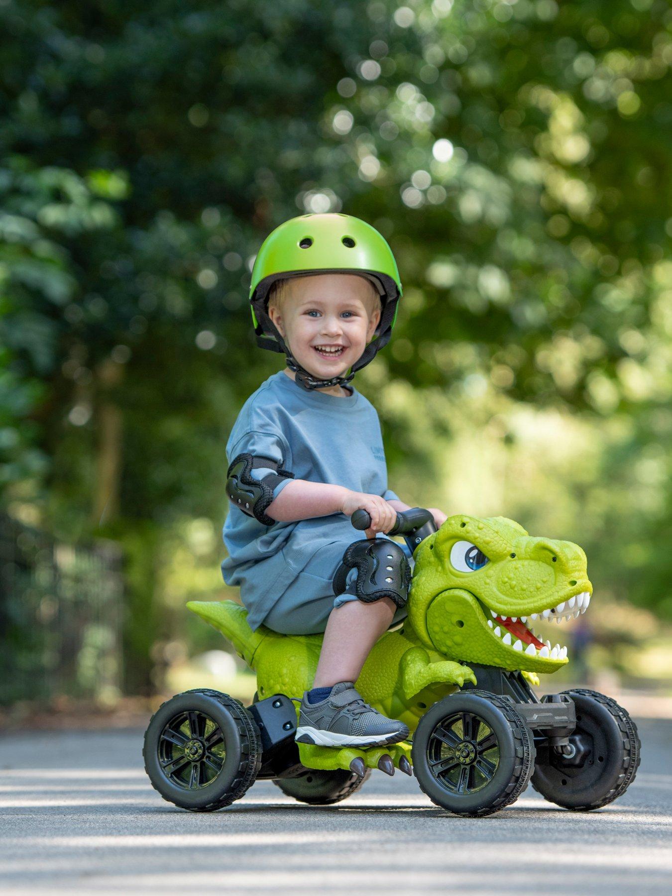 Image 3 of 7 of EVO Button-Driven Dino Quad Ride-On