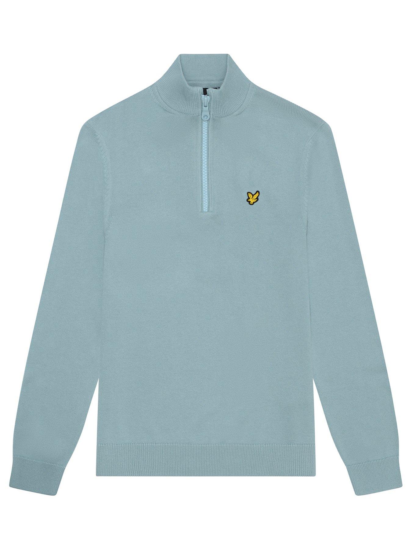 lyle-scott-boys-14-zip-jumper-bluefront