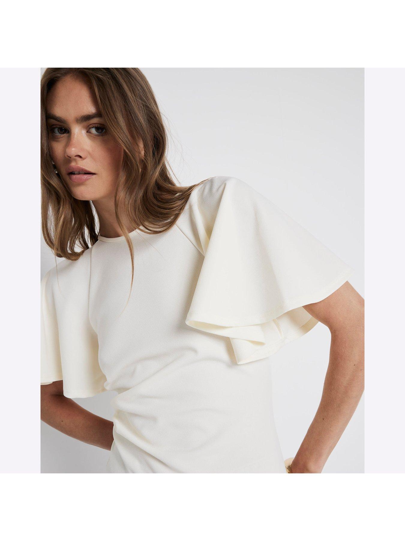 river-island-angel-sleeve-top-creamoutfit