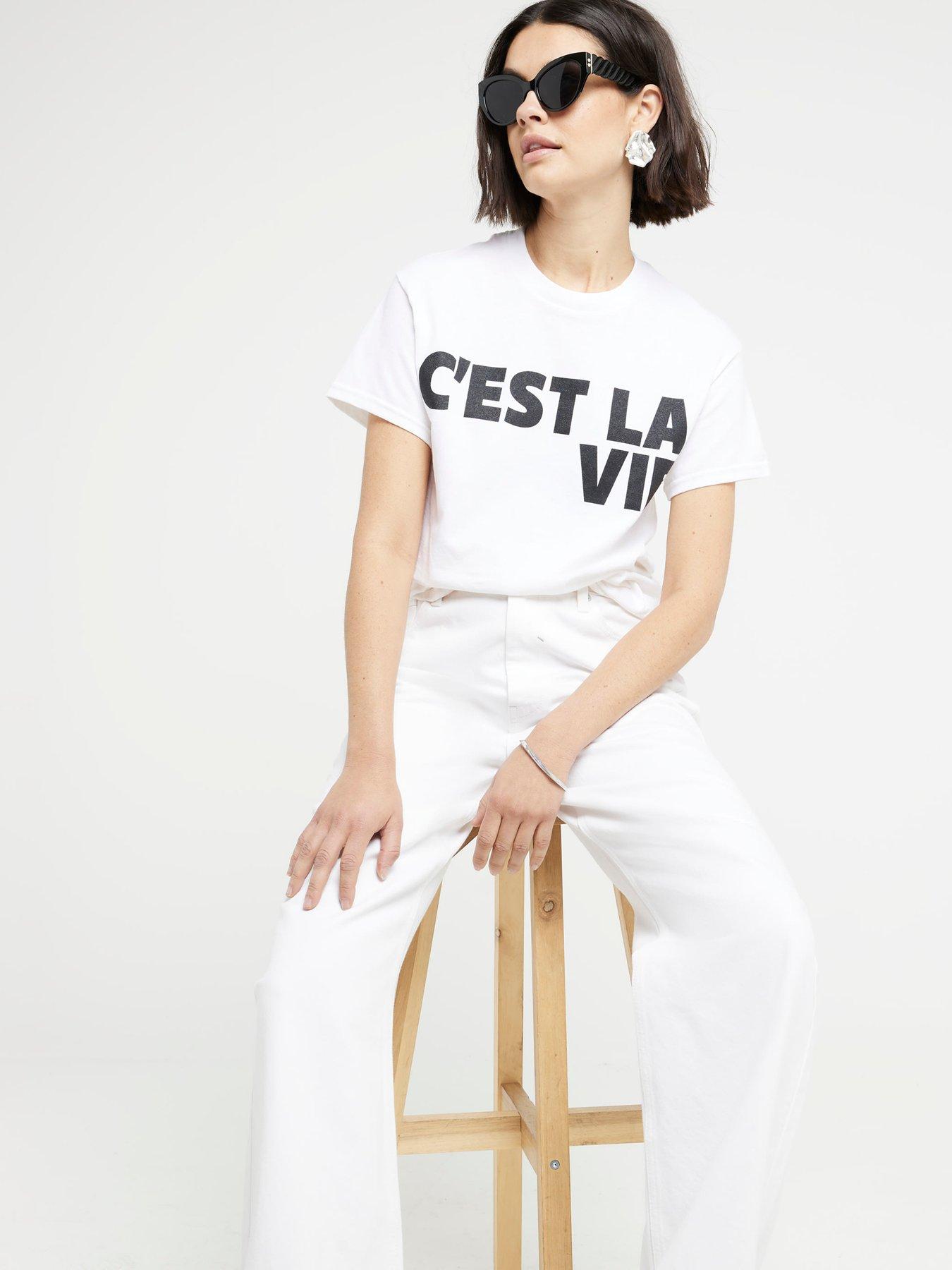 river-island-ce-la-vie-t-shirt-whiteoutfit