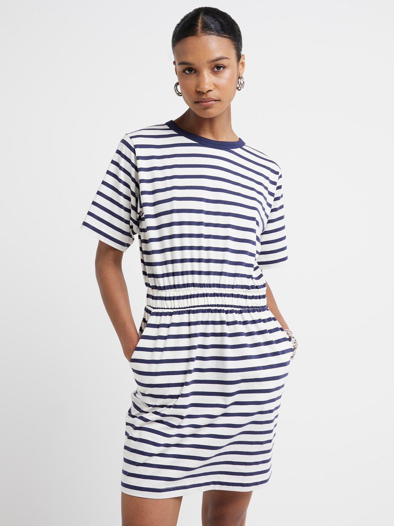 river-island-stripe-mini-t-shirt-dress-white