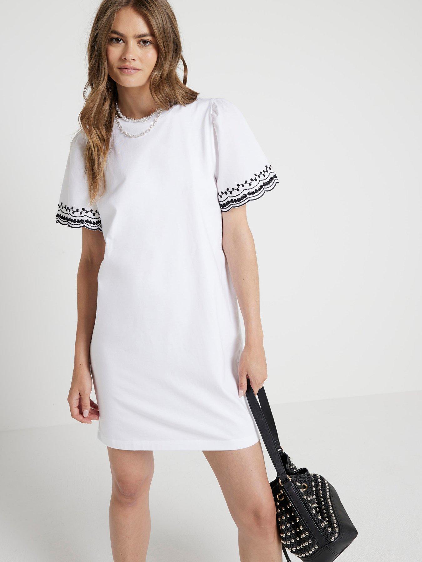 river-island-contrast-sleeve-mini-dress-white