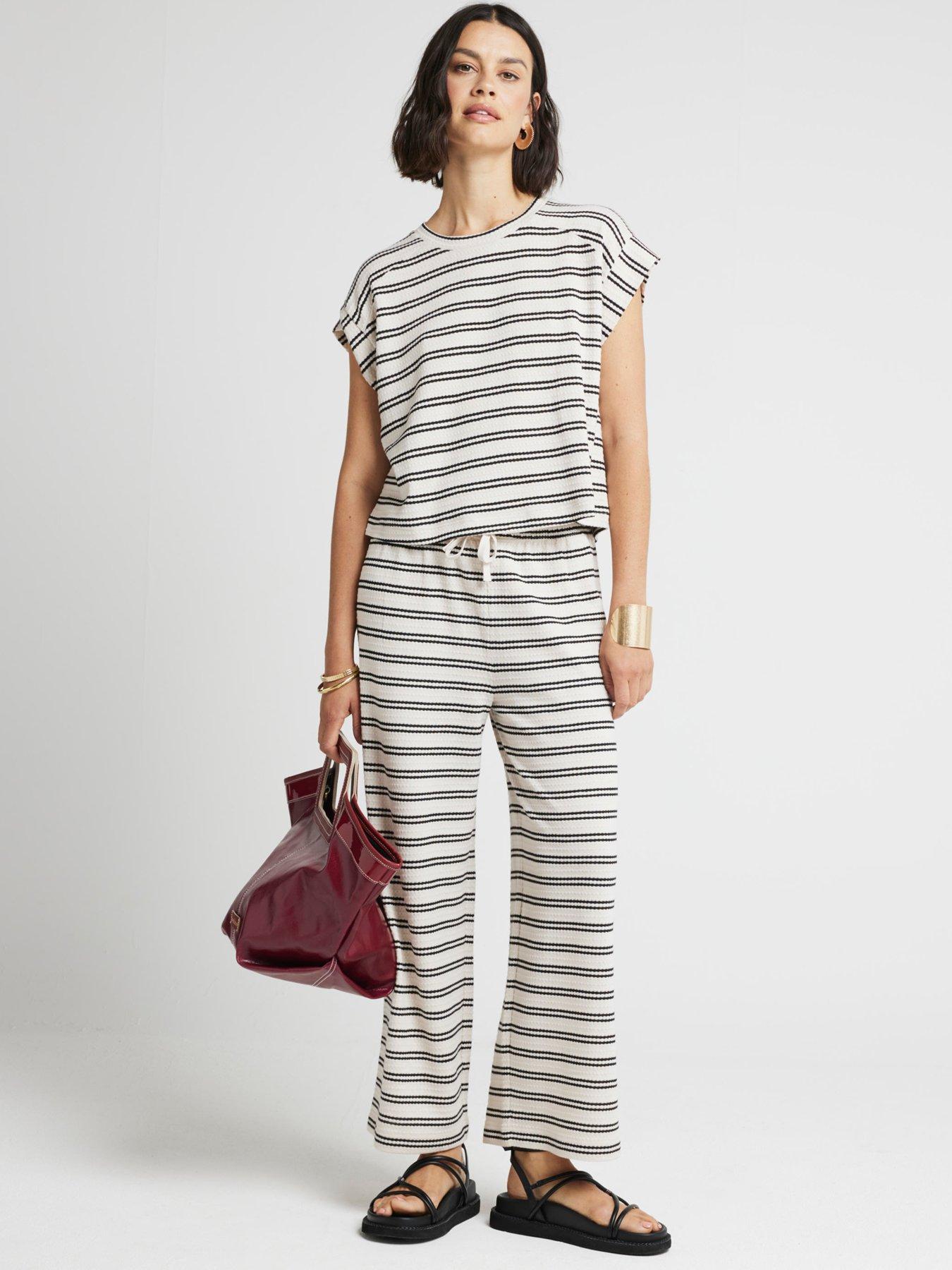 river-island-stripe-turn-up-shirt-creamback